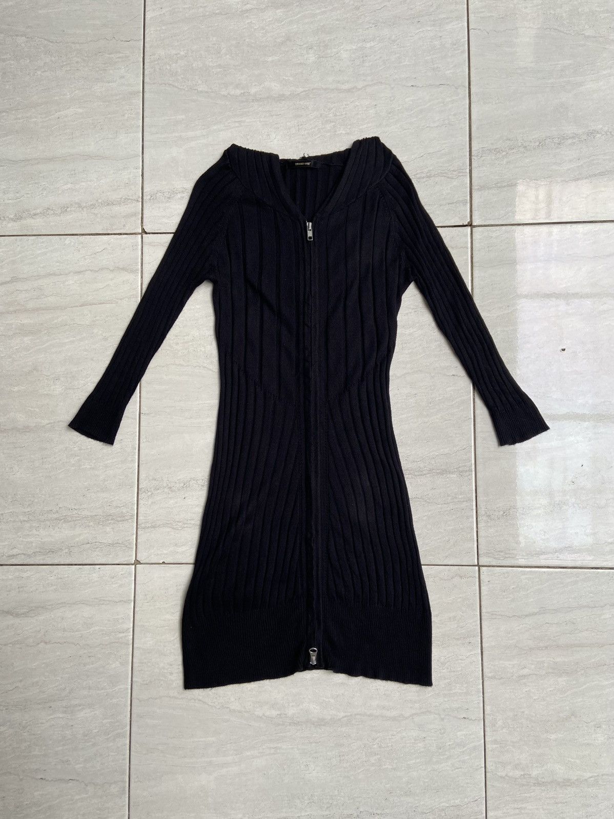 Tornado Mart TORNADO MART Black Knit Jacket Size US XS / EU 42 / 0 - 8 Thumbnail