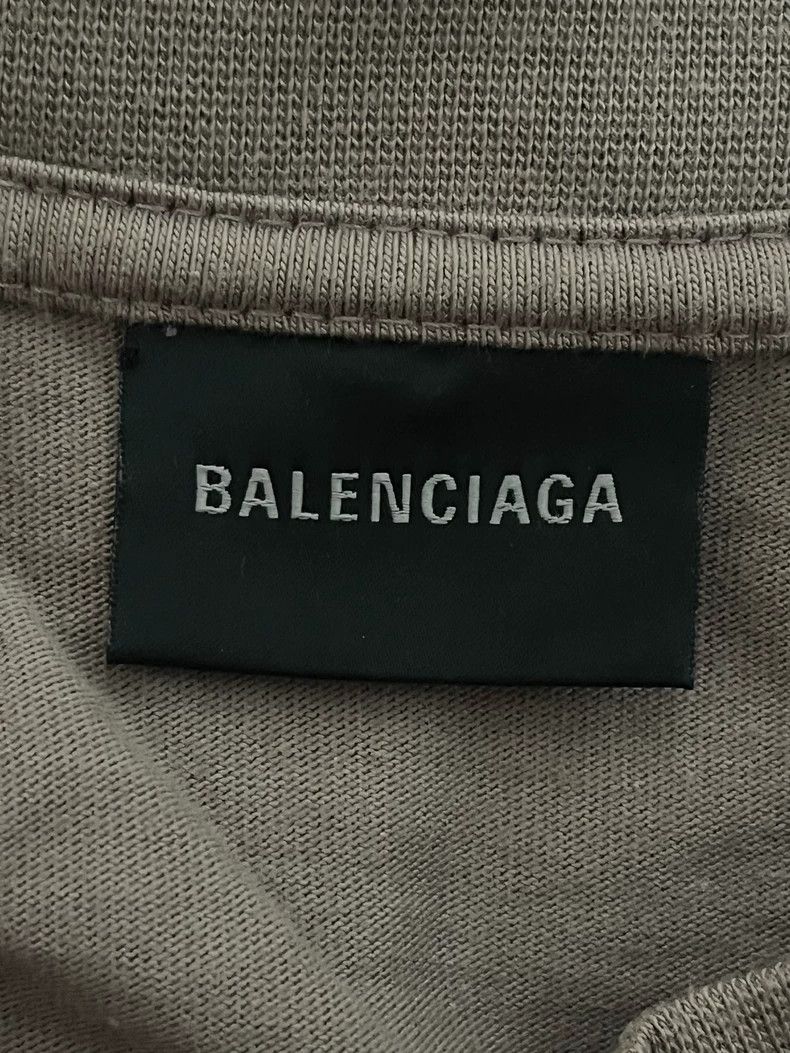 Balenciaga Balenciaga Logo letter khaki short sleeve T-shirt Size US M / EU 48-50 / 2 - 3 Thumbnail