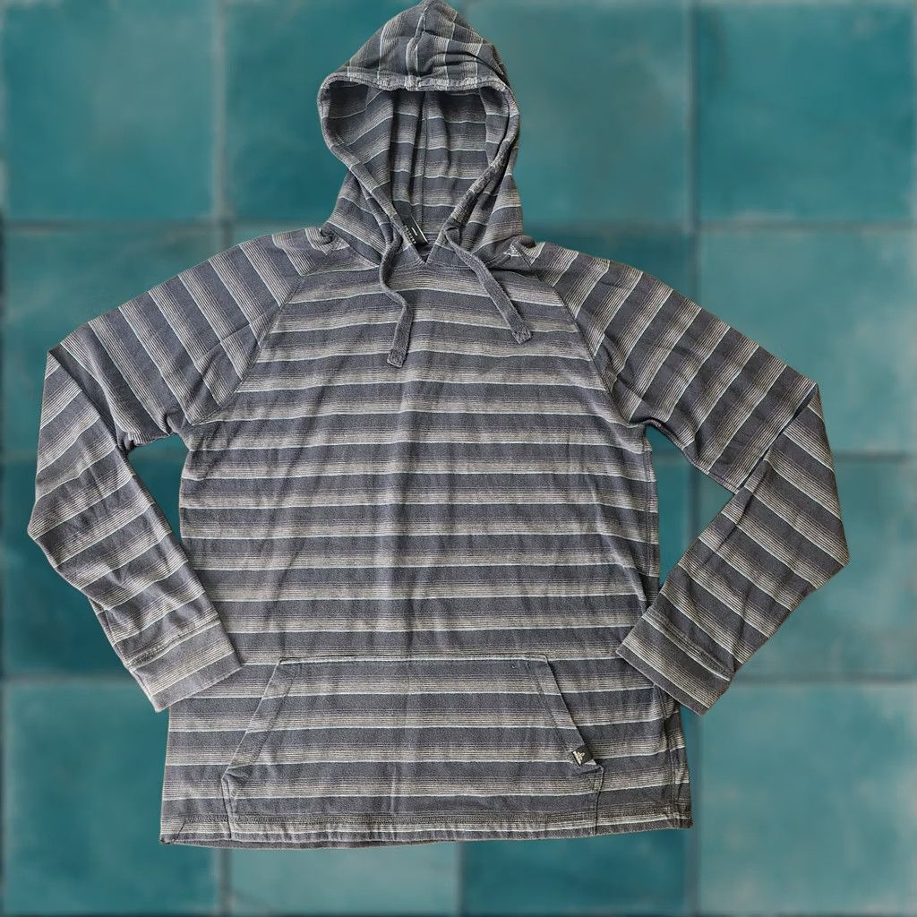 Bravado Breathe Brava Mens XL Striped Pullover Hoodie Lightweight Surf Skate Colorful Multicolor Cotton Spandex Drawstring Shirt Mens XL Hoodie Size US XL / EU 56 / 4 - 1 Thumbnail