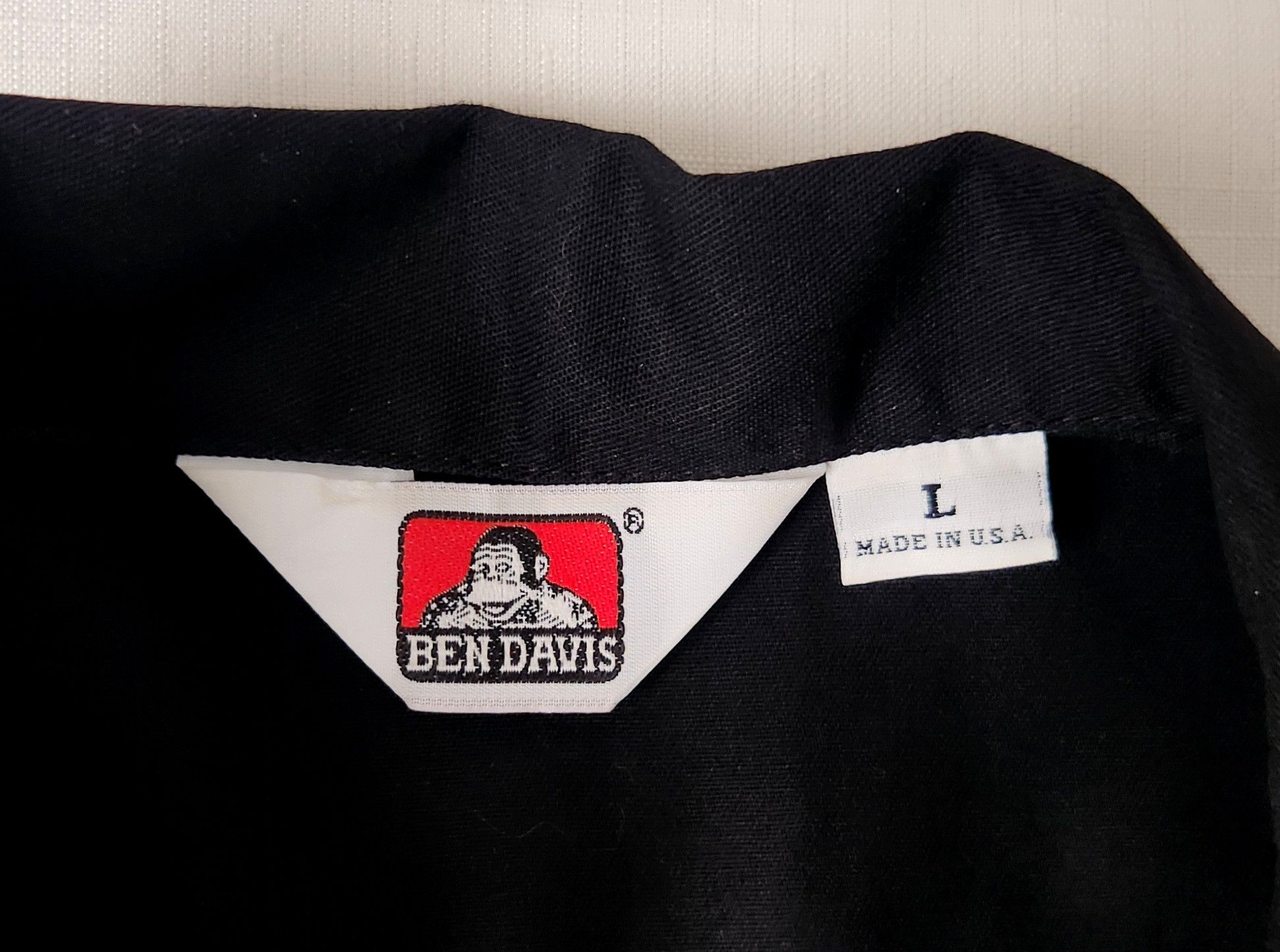 Ben Davis × Vintage Ben Davis Y2K Zipper Shirt Mens Black Quarter Zip SZ Large Size US L / EU 52-54 / 3 - 5 Thumbnail
