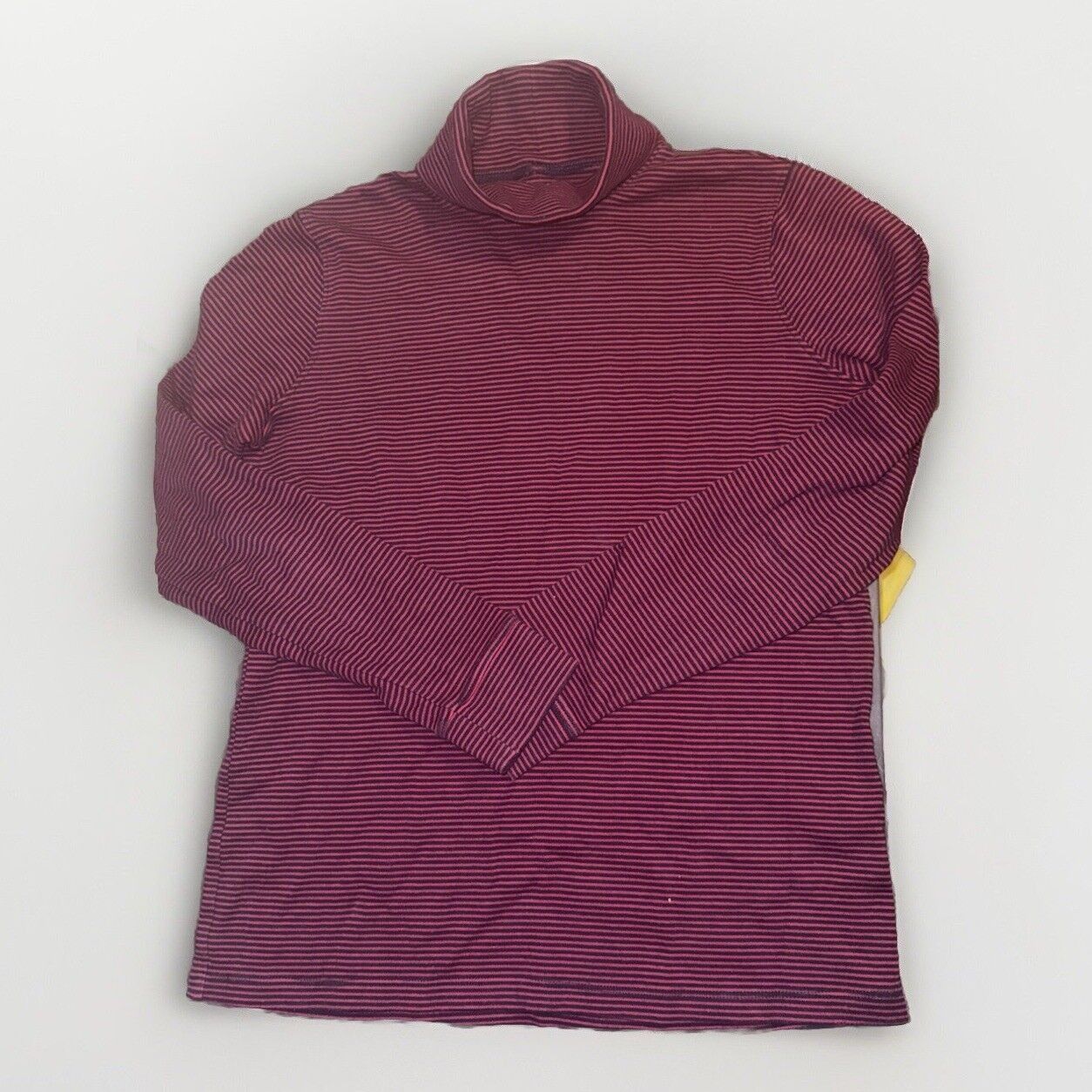 L.L. Bean LL Bean Top Womens Medium Red Gray Stripe Turtleneck Stretch Size XS / US 0-2 / IT 36-38 - 1 Thumbnail