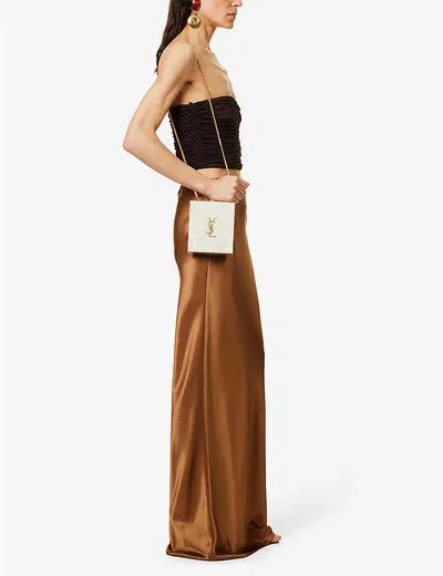 Saint Laurent Paris o1y0126 Maxi Skirt in Camel Size 30" / US 8 / IT 44 - 5 Thumbnail
