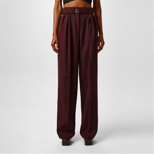 Lanvin o1g2r1mq1024 Pant in Burgundy Size 26" / US 2 / IT 38 - 3 Thumbnail