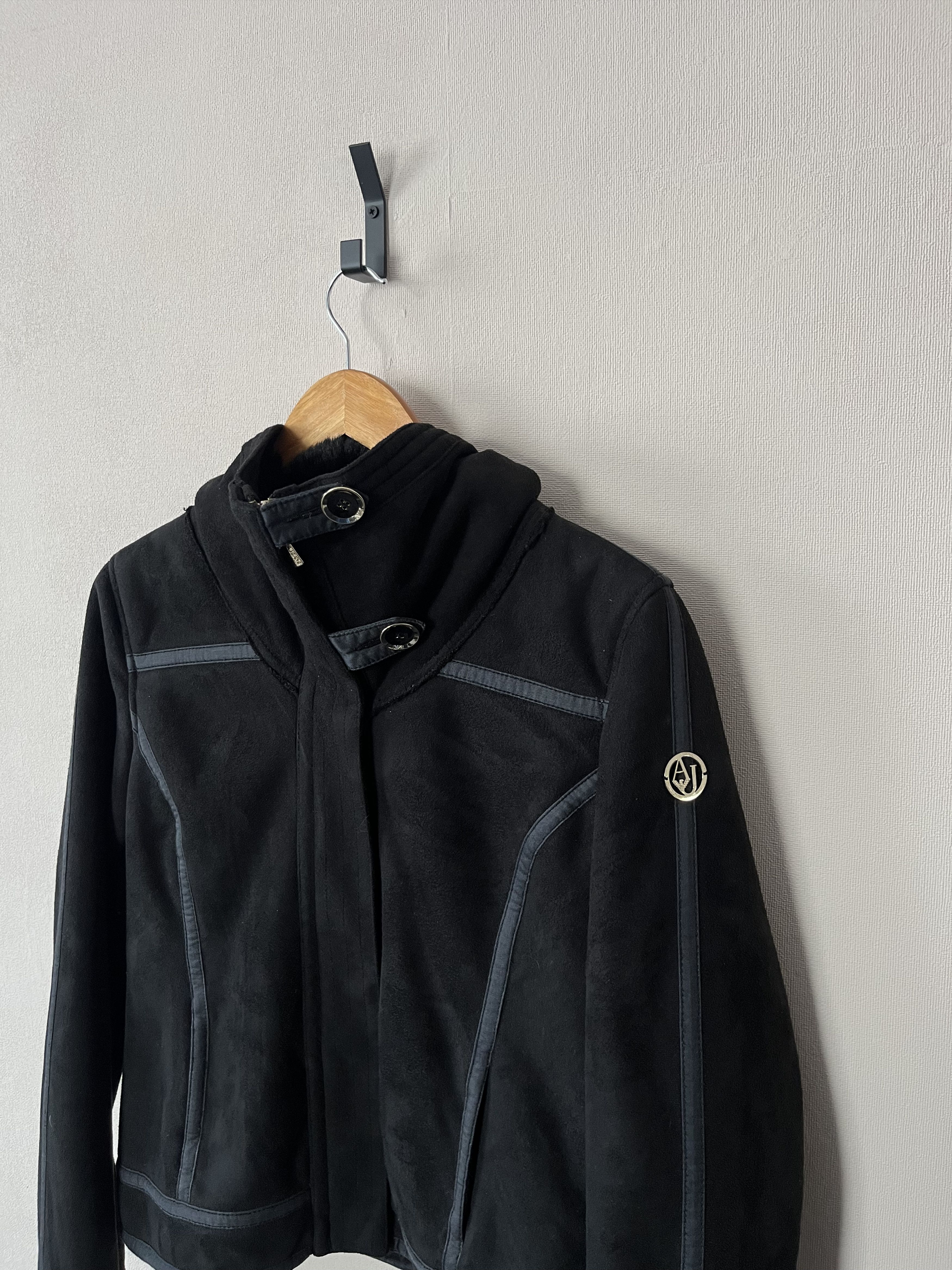 Armani Vintage Armani Jeans Faux Shearling Aviator Jacket Size M / US 6-8 / IT 42-44 - 2 Thumbnail