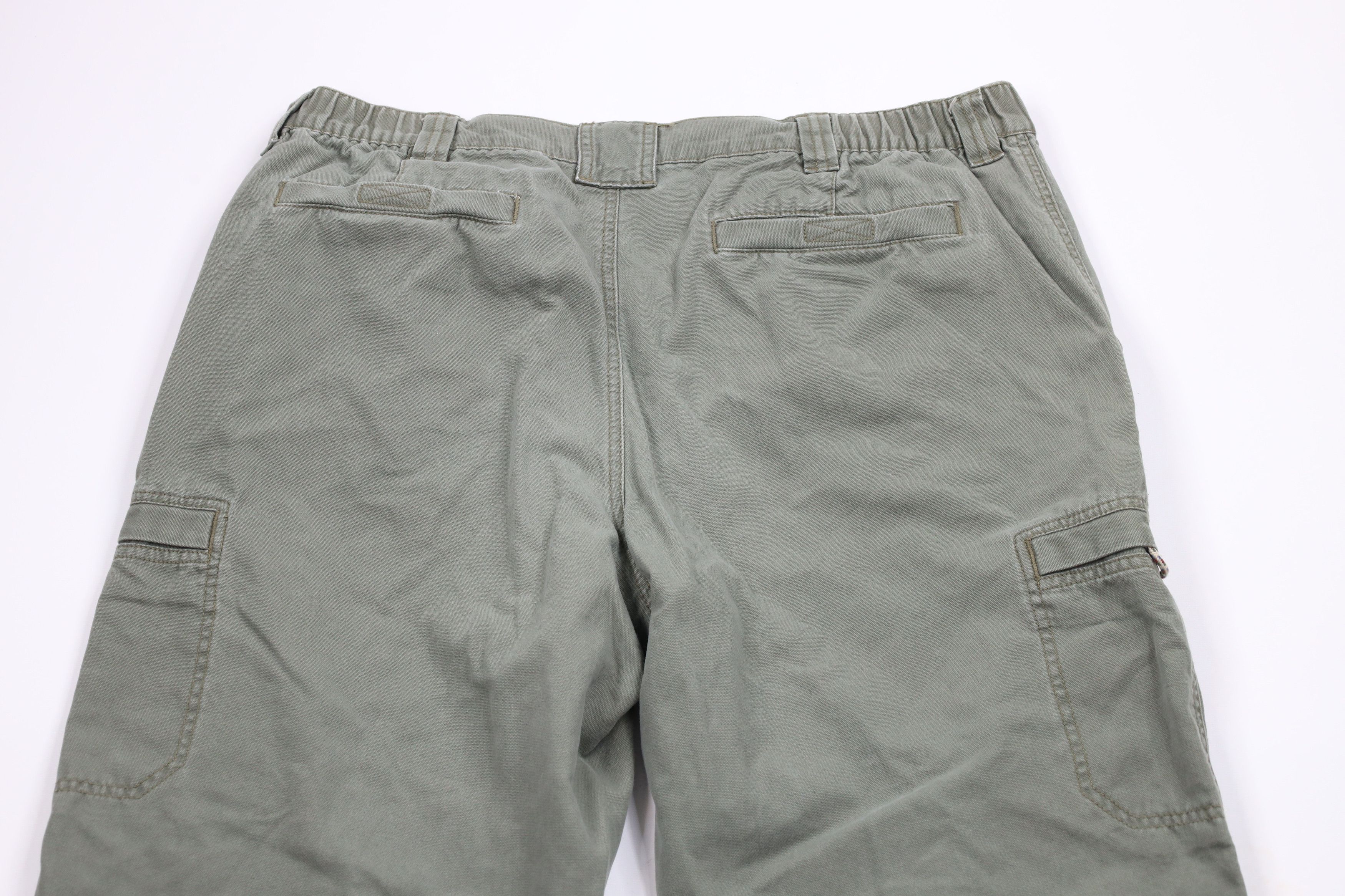 L.L. Bean × Vintage Vintage LL Bean Wide Leg Canvas Cargo Pants Green Cotton Size US 40 / EU 56 - 10 Thumbnail