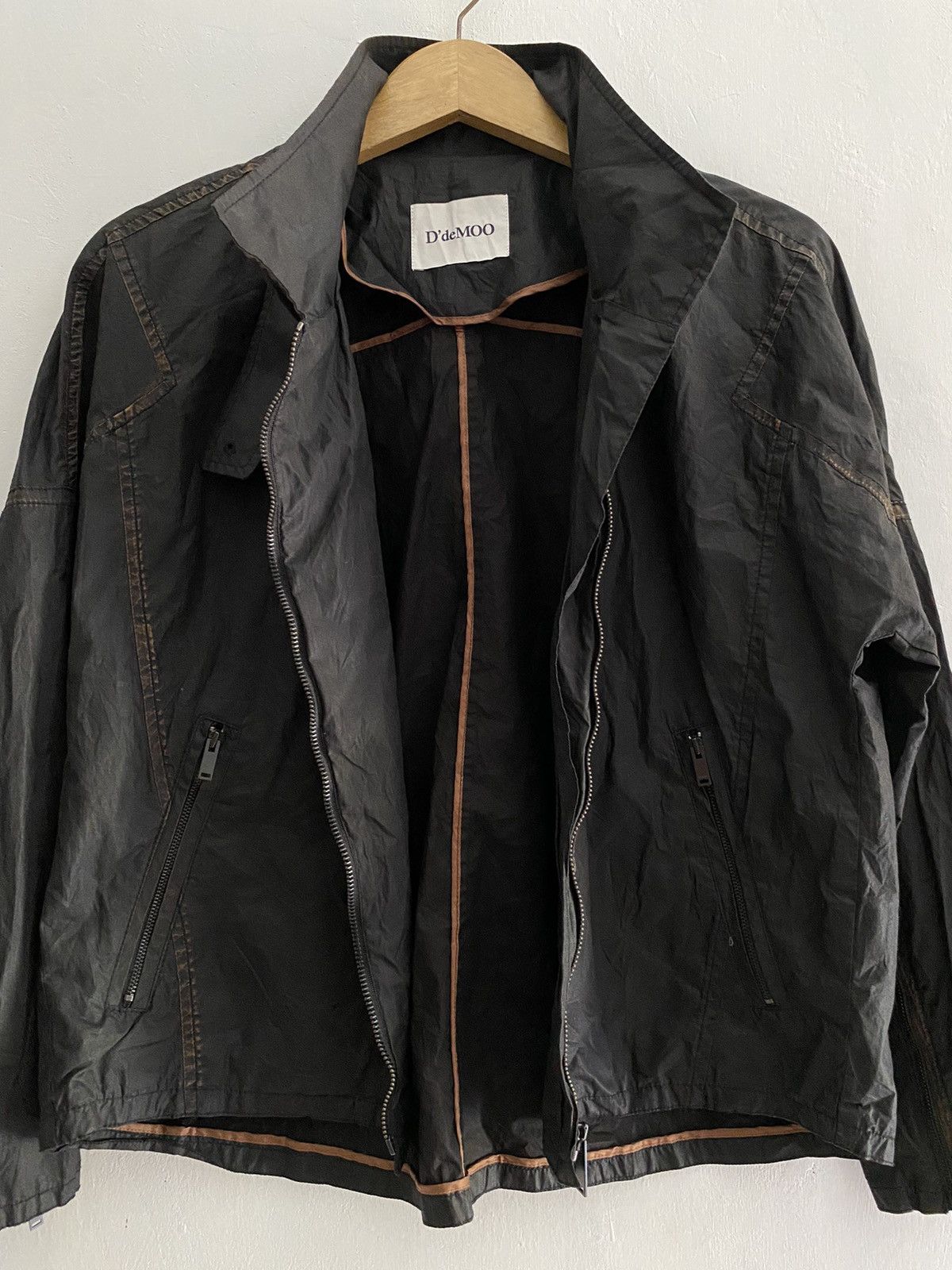 If Six Was Nine × Japanese Brand × Le Grande Bleu (L.G.B.) Japanese D’deMOO waxed jacket lgb style Size US M / EU 48-50 / 2 - 9 Thumbnail