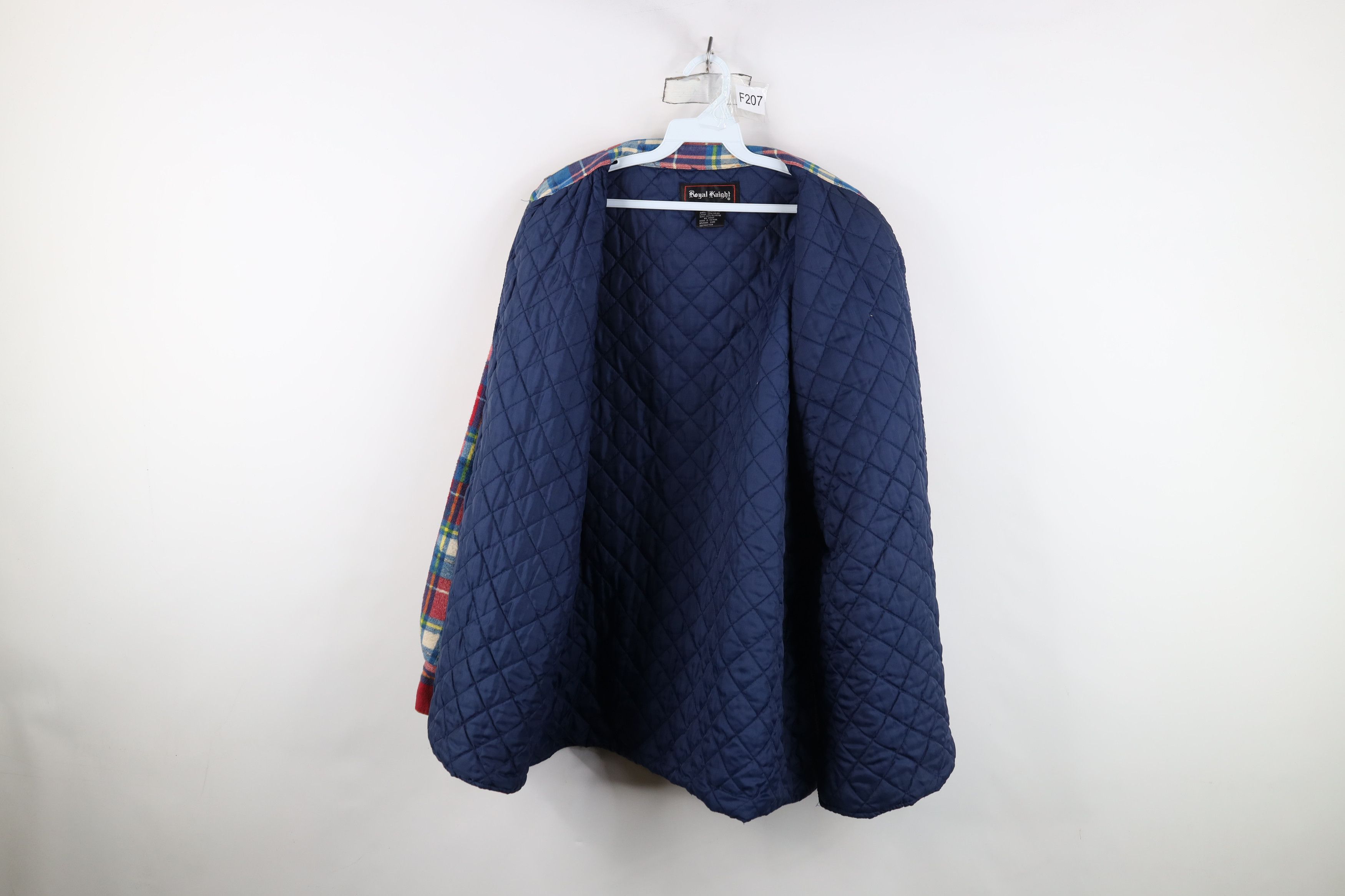 Vintage Vintage 90s Streetwear Quilted Flannel Button Shirt Jacket Size US XL / EU 56 / 4 - 13 Thumbnail