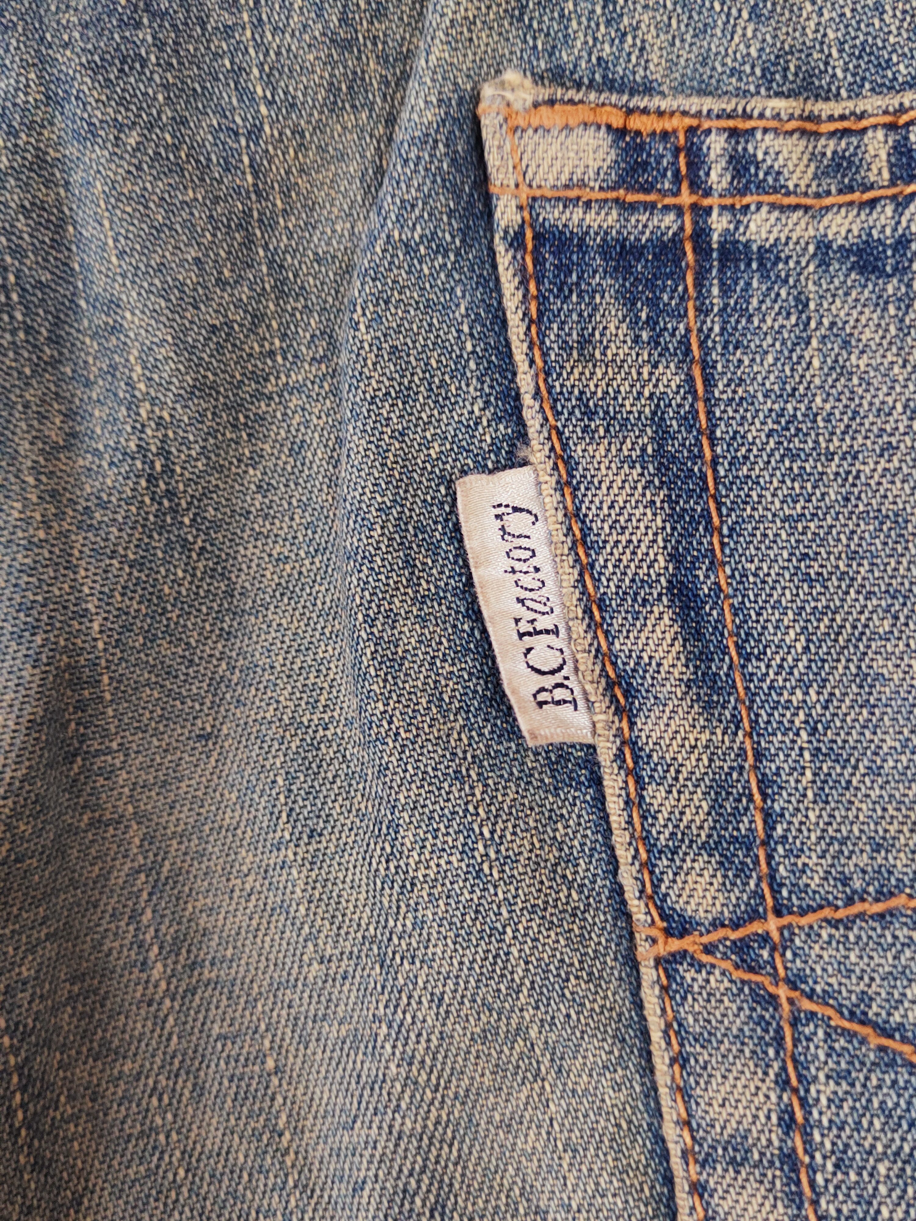 Japanese Brand B.C Factory Blue Faded Distressed Ripped Jeans #W936 Size US 36 / EU 52 - 11 Thumbnail
