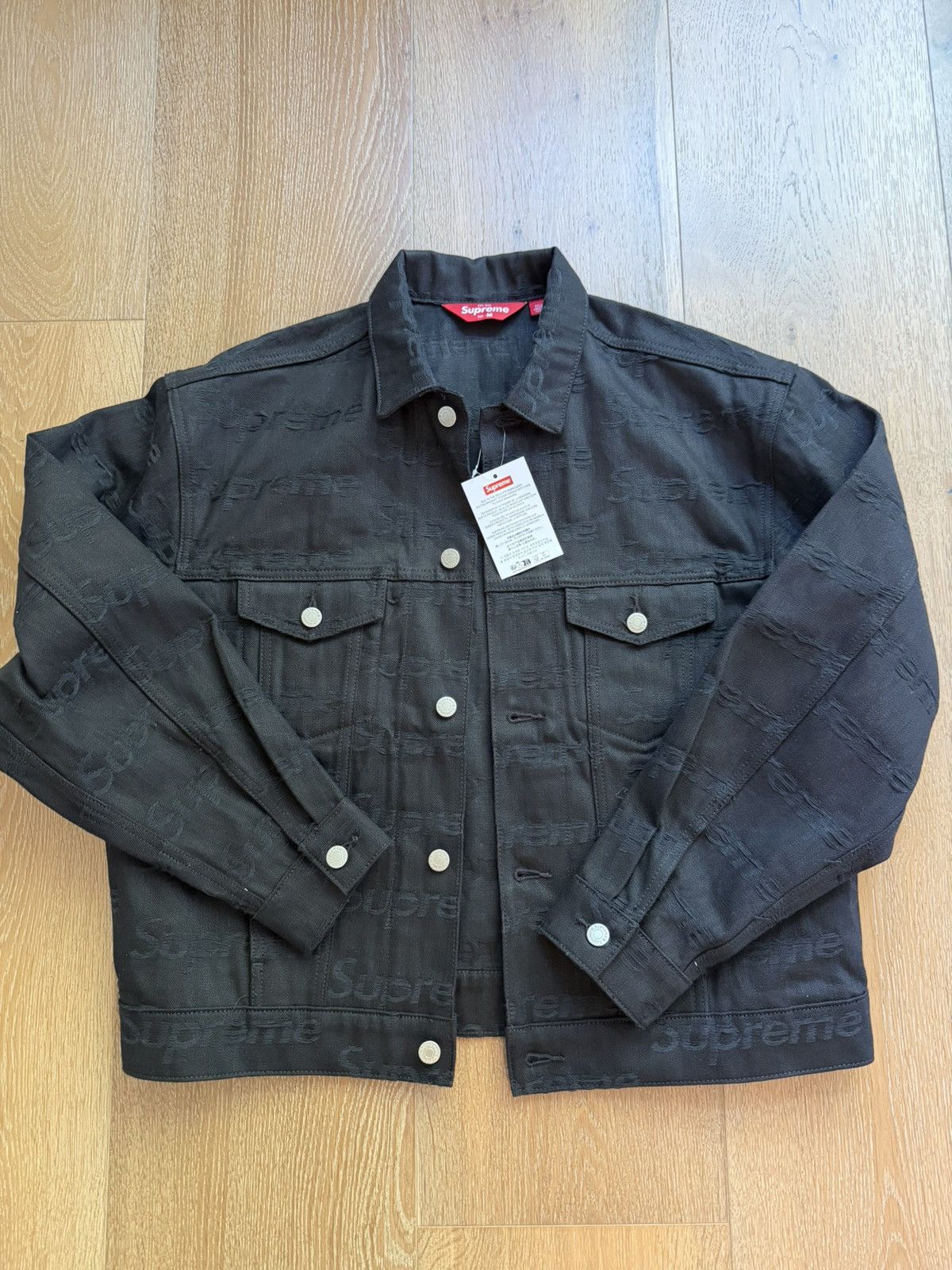 Supreme Supreme Jacquard Denim Logos Jacket Size US M / EU 48-50 / 2 - 1 Thumbnail