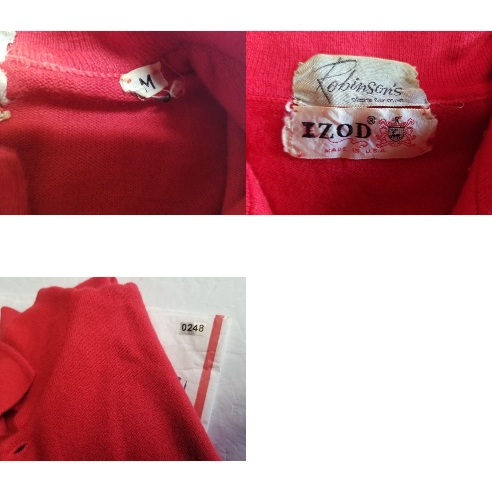 Izod VINTAGE Izod Polo Shirt Casual Shirt Red M Mens USA Made In USA Rovinsons Store For Man Polo Shirt Soft Red Size Medium Izod Lacoste Size US M / EU 48-50 / 2 - 8 Thumbnail