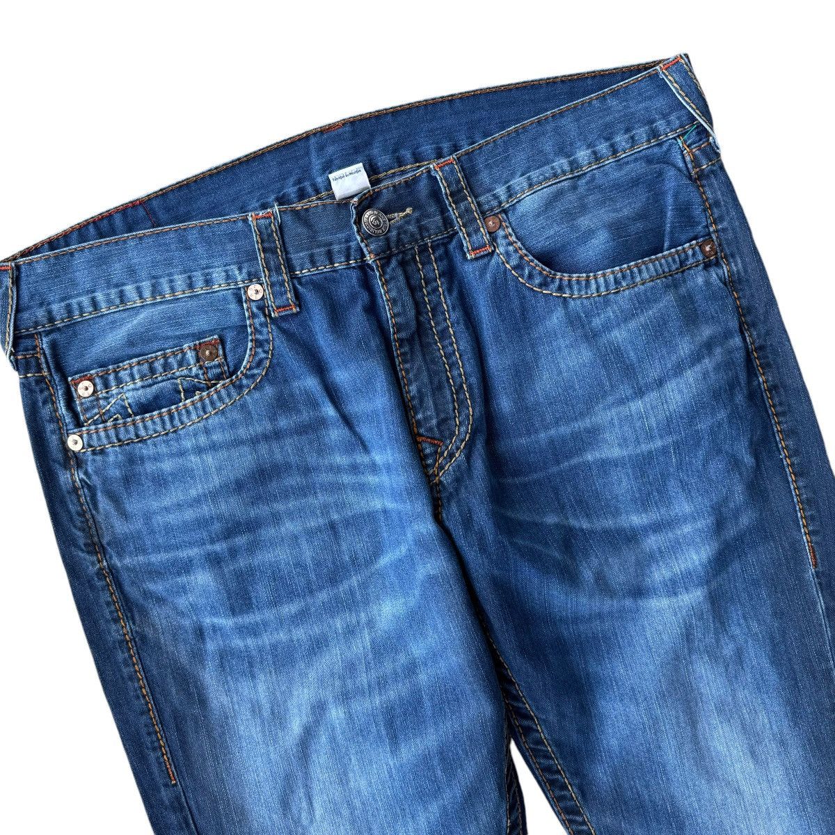 True Religion × Vintage TRUE RELIGION RICKY BIG T STRAIGHT JEANS DENIM VINTAGE Size US 38 / EU 54 - 6 Thumbnail