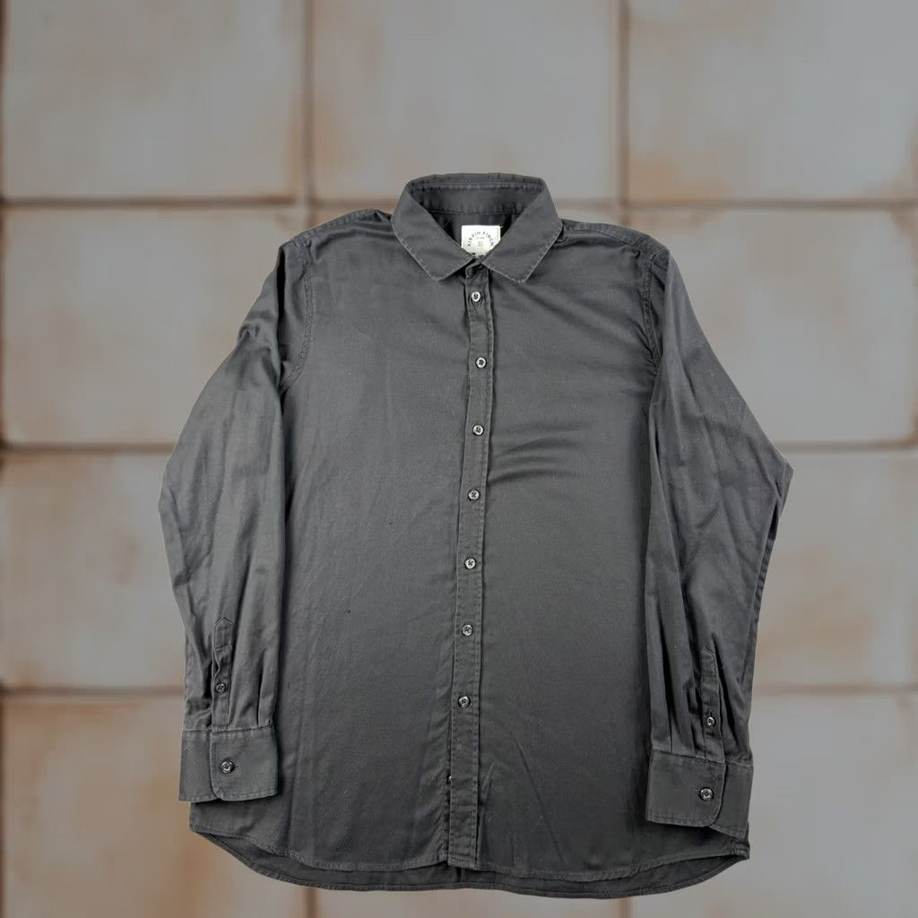 Vintage Kirrin Finch Shirt Men’s Large Black Long Sleeve Button-Up Made In Italy Size US L / EU 52-54 / 3 - 1 Thumbnail