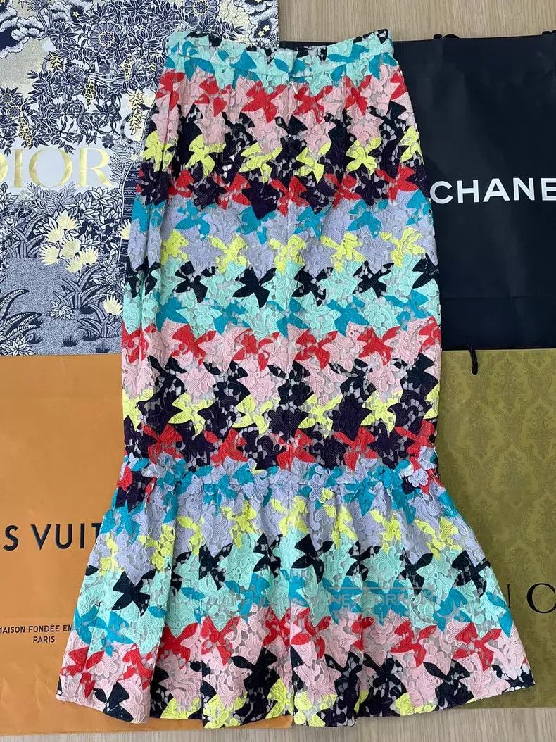 Chanel Chanel Cuban series colorful fishtail skirt Size 42" / US 20 - 3 Thumbnail