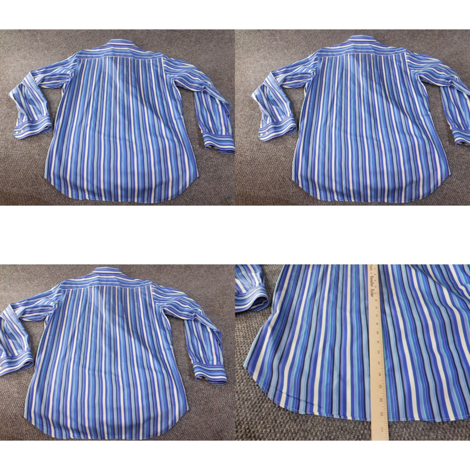 Etro **ETRO Men's Classic Button-Down Blue Striped Shirt Regular Fit** User: ETRO Men's Classic Button-Down Blue Striped Shirt Regular Fit Size 42R - 8 Thumbnail