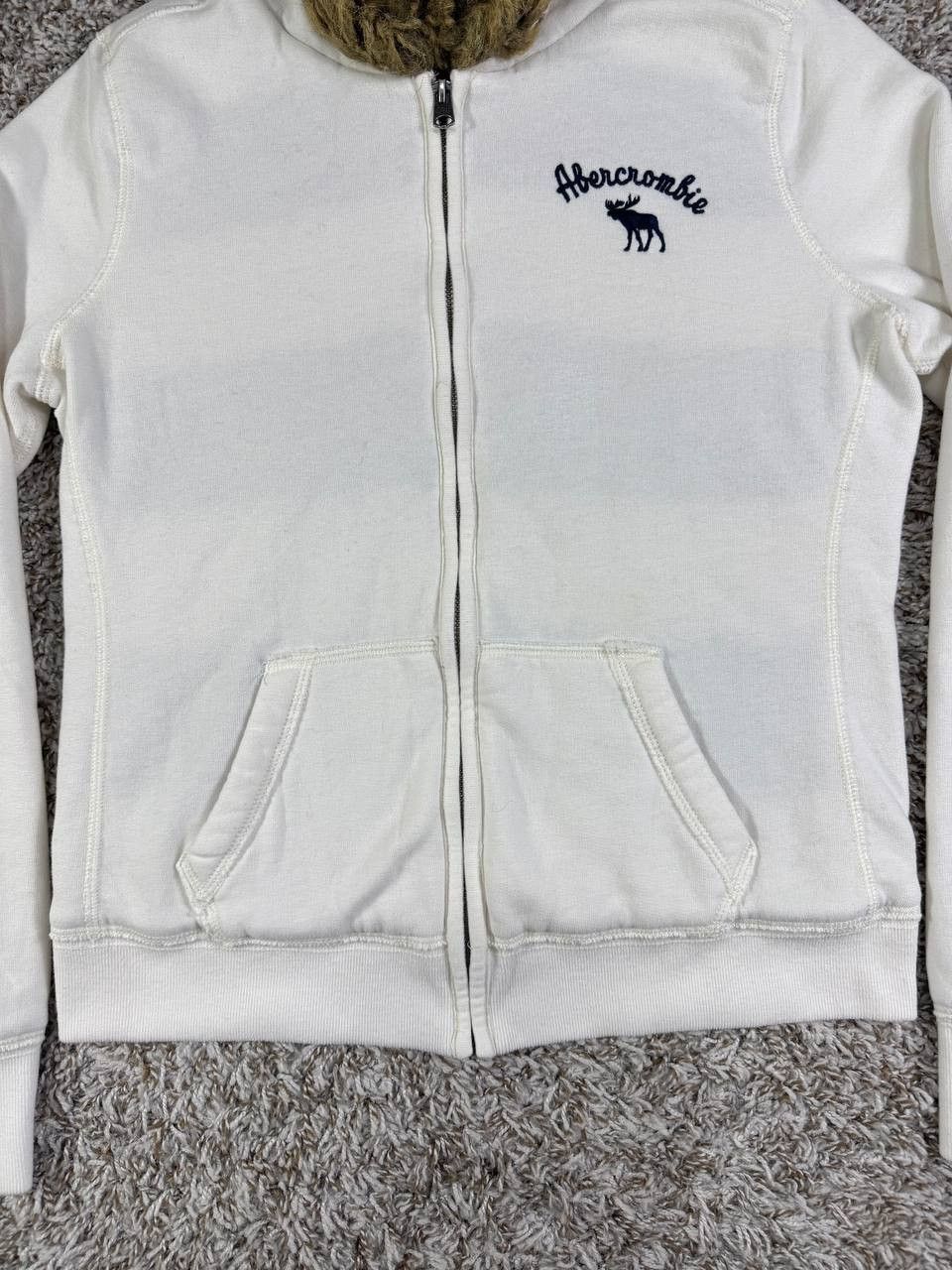 Abercrombie & Fitch Vintage Abercrombie Fitch Rabbit Hair Zip Hoodie Knit Size L / US 10 / IT 46 - 3 Thumbnail