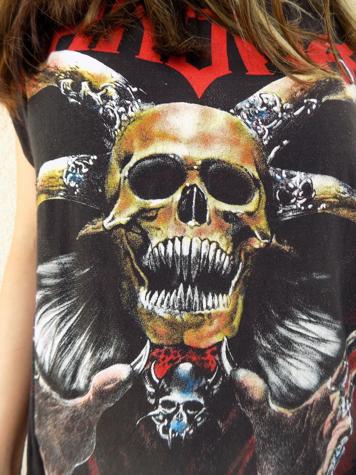 Band Tees Vintage 90's Manowar T-shirt Size US XL / EU 56 / 4 - 7 Thumbnail