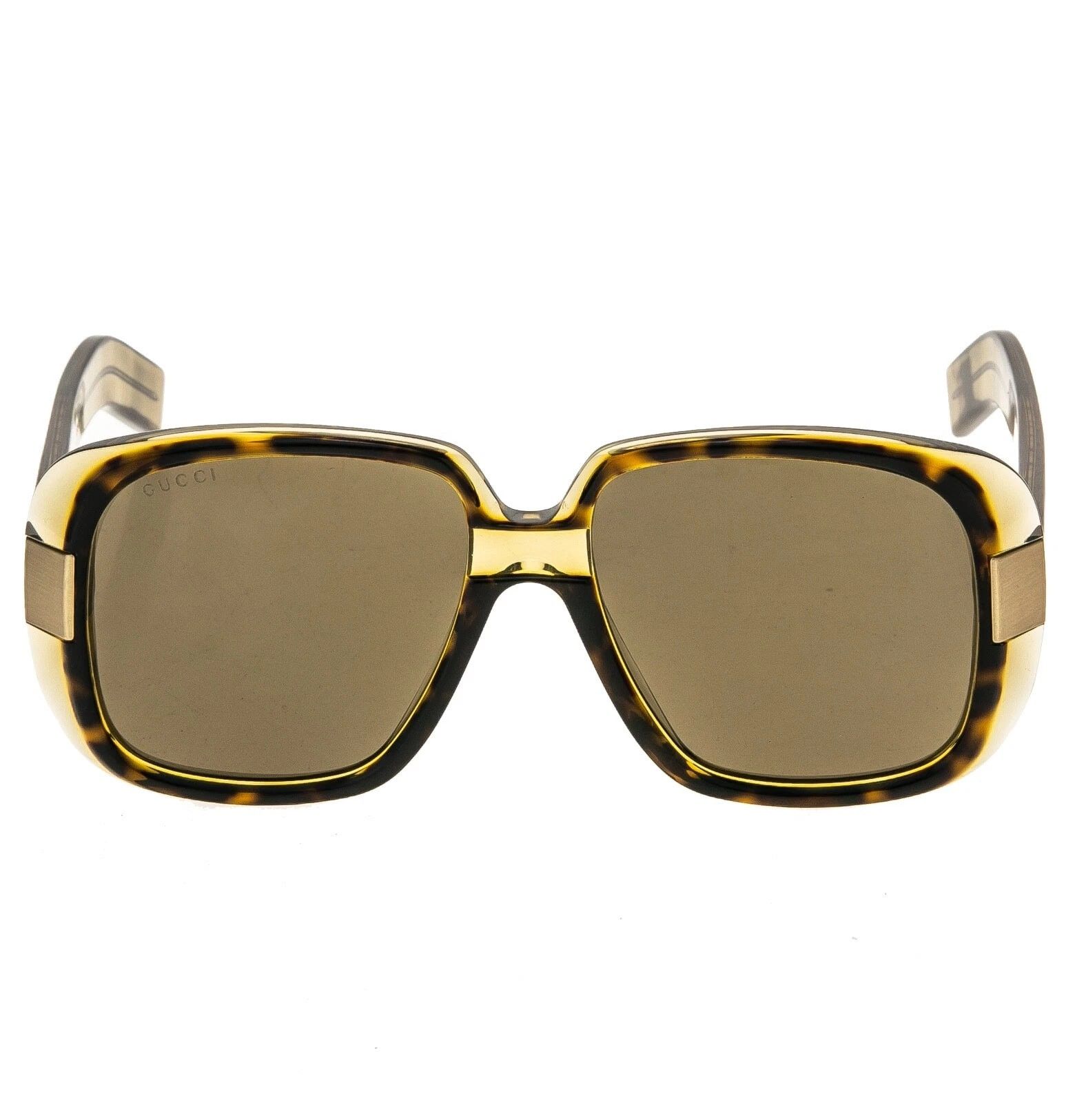 Gucci GUCCI 0318 Brown Honey Retro Falling Sunglasses GG0318S 002 Size ONE SIZE - 8 Thumbnail