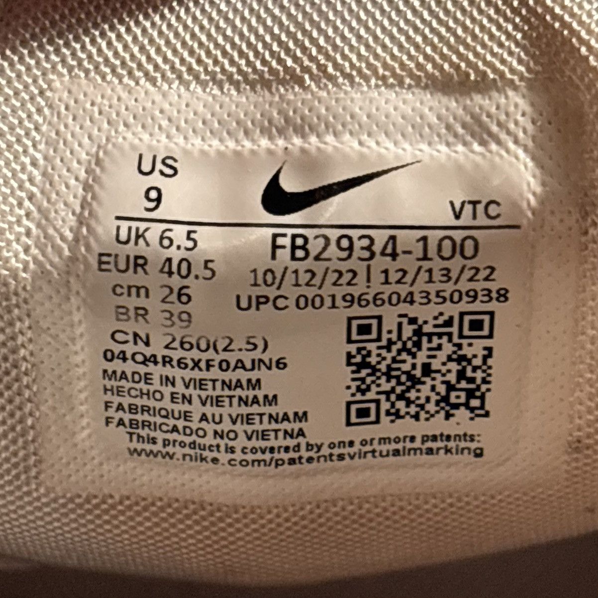 Nike Nike Air Max 270 White Violet Athletic Shoes Women's Size 9 Size US 9 / IT 39 - 11 Thumbnail