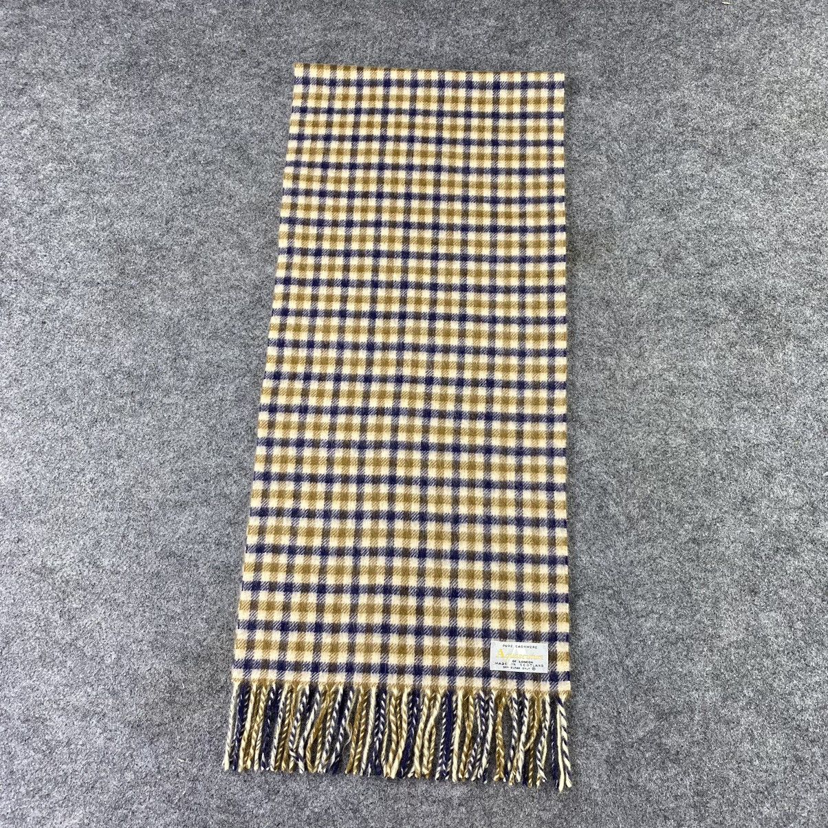 Aquascutum × Vintage Aquasqutum Cashmere Scarf / Muffler / Neckwear-T1427 Size ONE SIZE - 3 Thumbnail