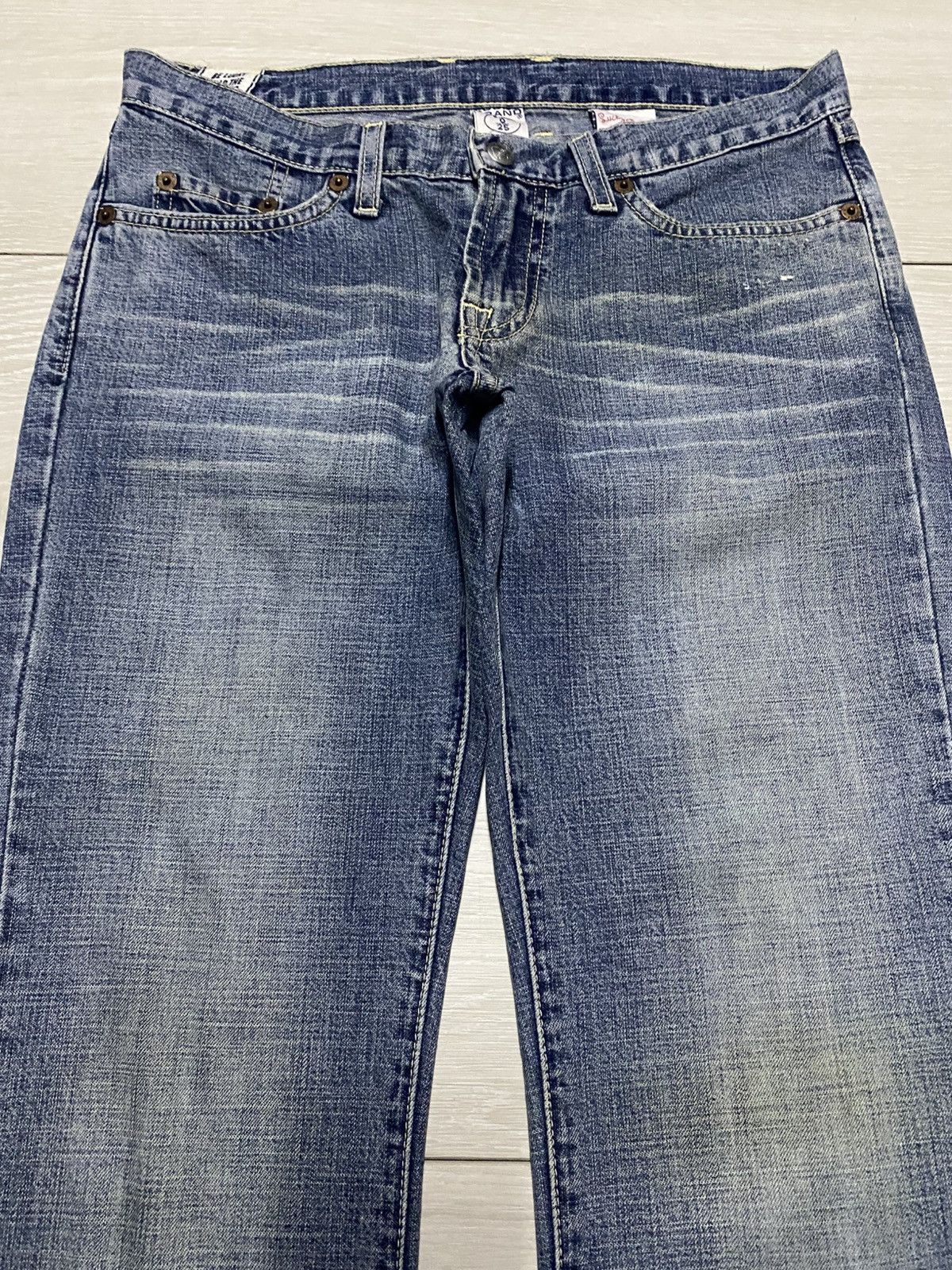 Lucky Brand Vintage Lucky Brand Dungaree Light Wash Flare Jeans Size US 29 - 3 Thumbnail