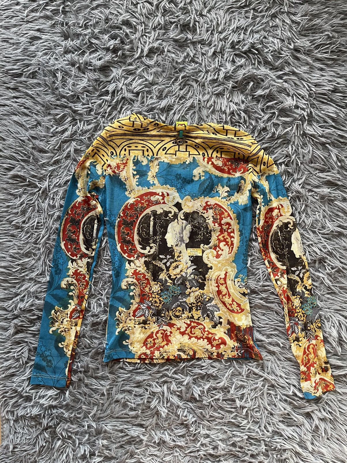 Vintage 👑 Save the Queen Y2K vintage iconic portrait mesh longsleeve Size S / US 4 / IT 40 - 11 Thumbnail