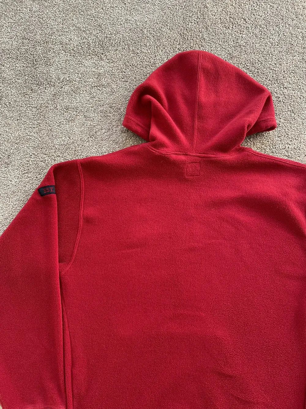 Gap × Vintage Early 2000s Gap Simple Fleece Logo Hoodie Size US S / EU 44-46 / 1 - 5 Thumbnail