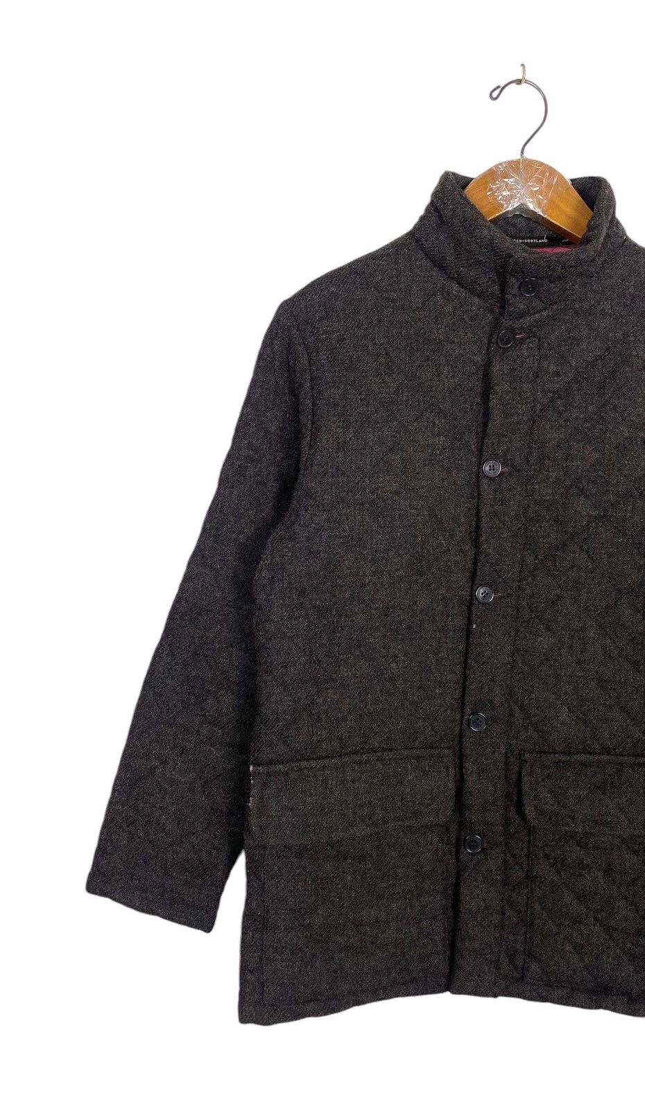 Mackintosh Rare‼️ Vintage Mackintosh Quited Wool Coat Made in Scotland Size S / US 4 / IT 40 - 2 Thumbnail