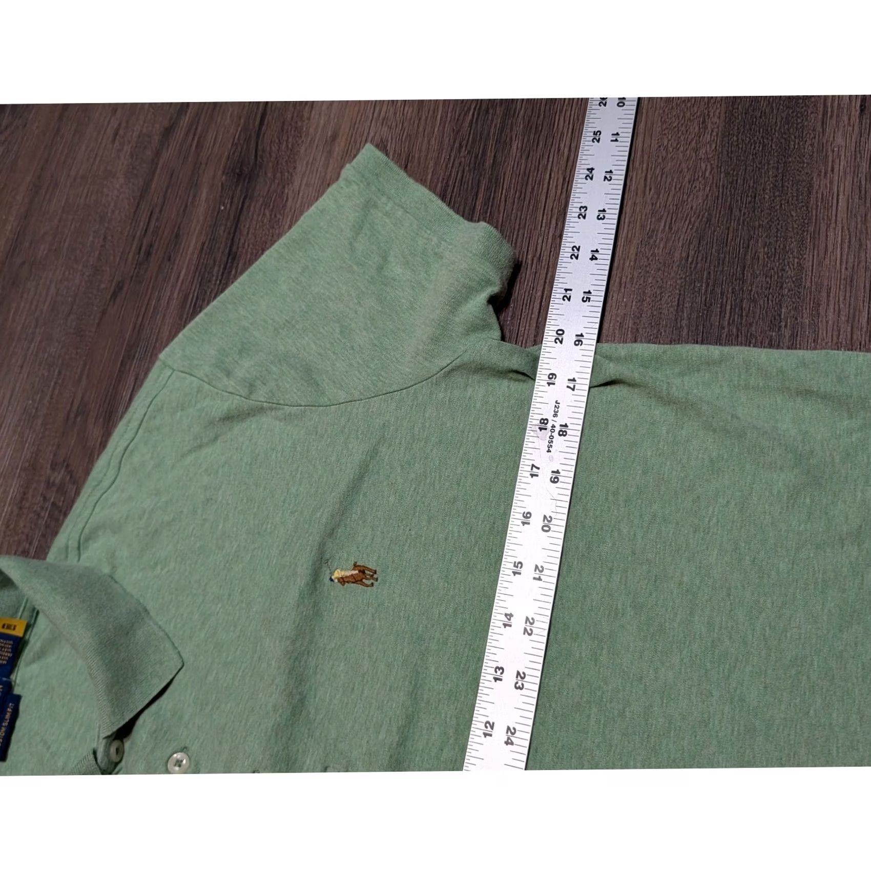 Polo Ralph Lauren Polo Ralph Lauren Polo Shirt Mens M Green Heathered Custom Slim Fit Size US M / EU 48-50 / 2 - 4 Thumbnail