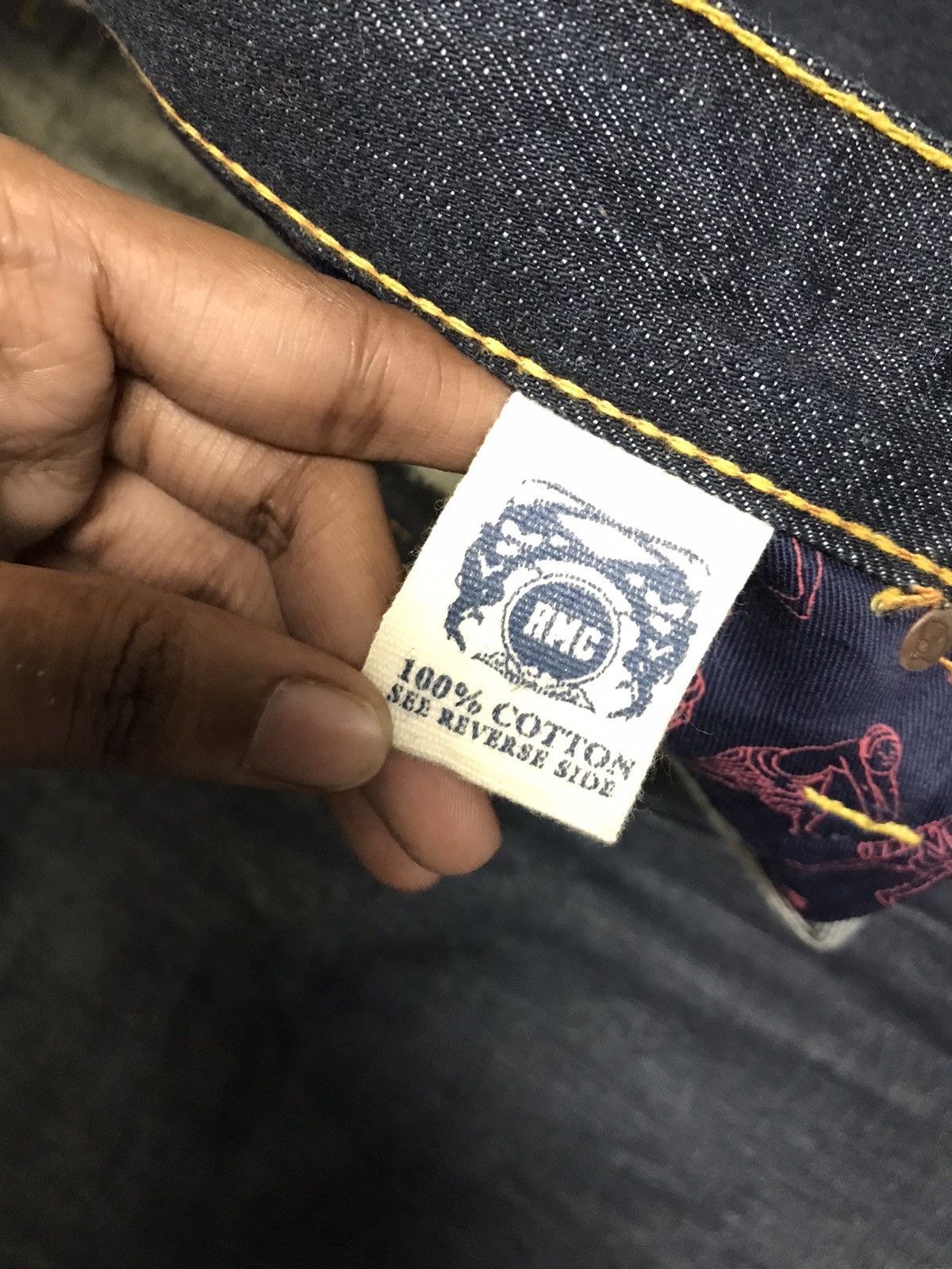 Japanese Brand Vintage Red monkey company embroidered denim 50x38 Size US 44 / EU 60 - 7 Thumbnail