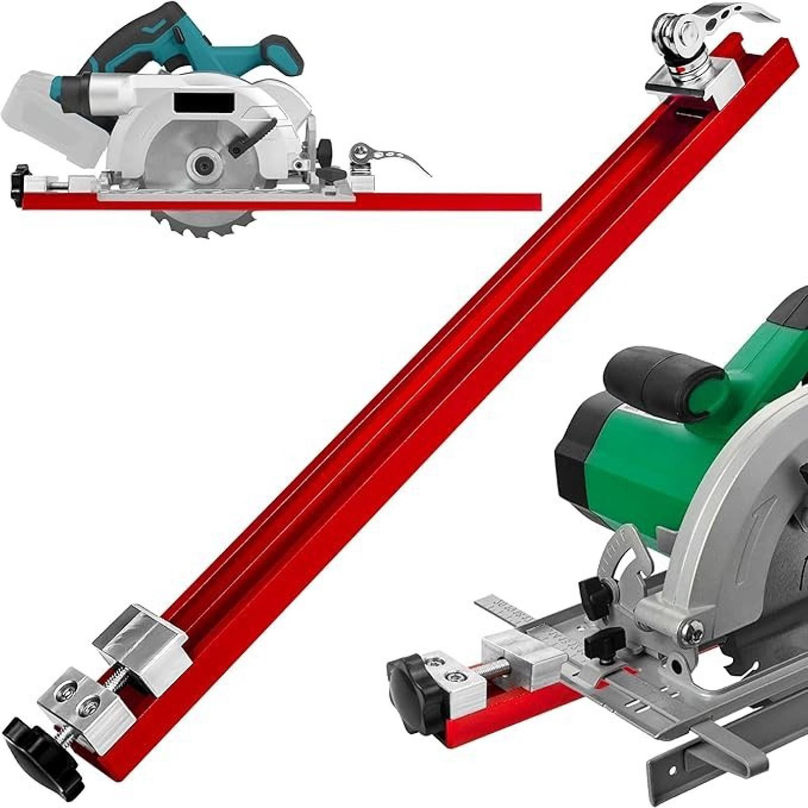 The Unbranded Brand Precision Red Aluminum Circular Saw Guide Rail - New! Size ONE SIZE - 1 Thumbnail