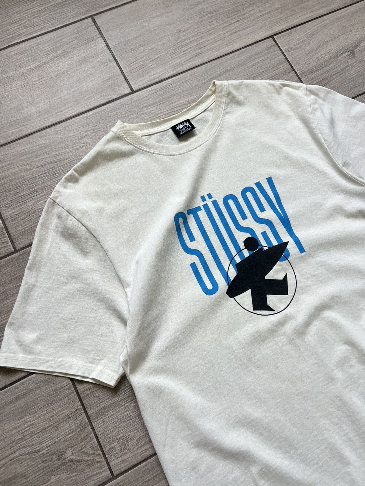 STUSSY VINTAGE BIG PRINT LOGO STREETWEAR TEE