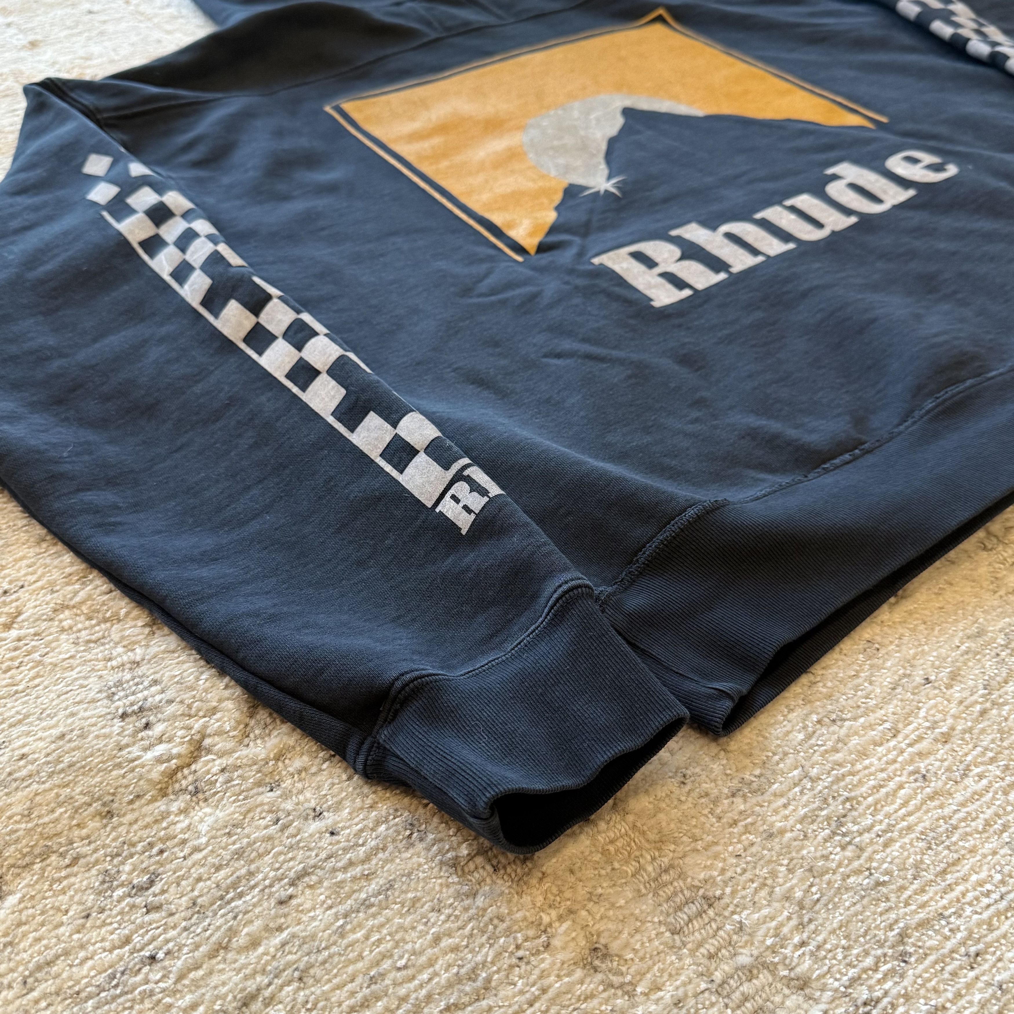 Rhude Rhude Yellow Logo Hoodie Size US L / EU 52-54 / 3 - 3 Thumbnail