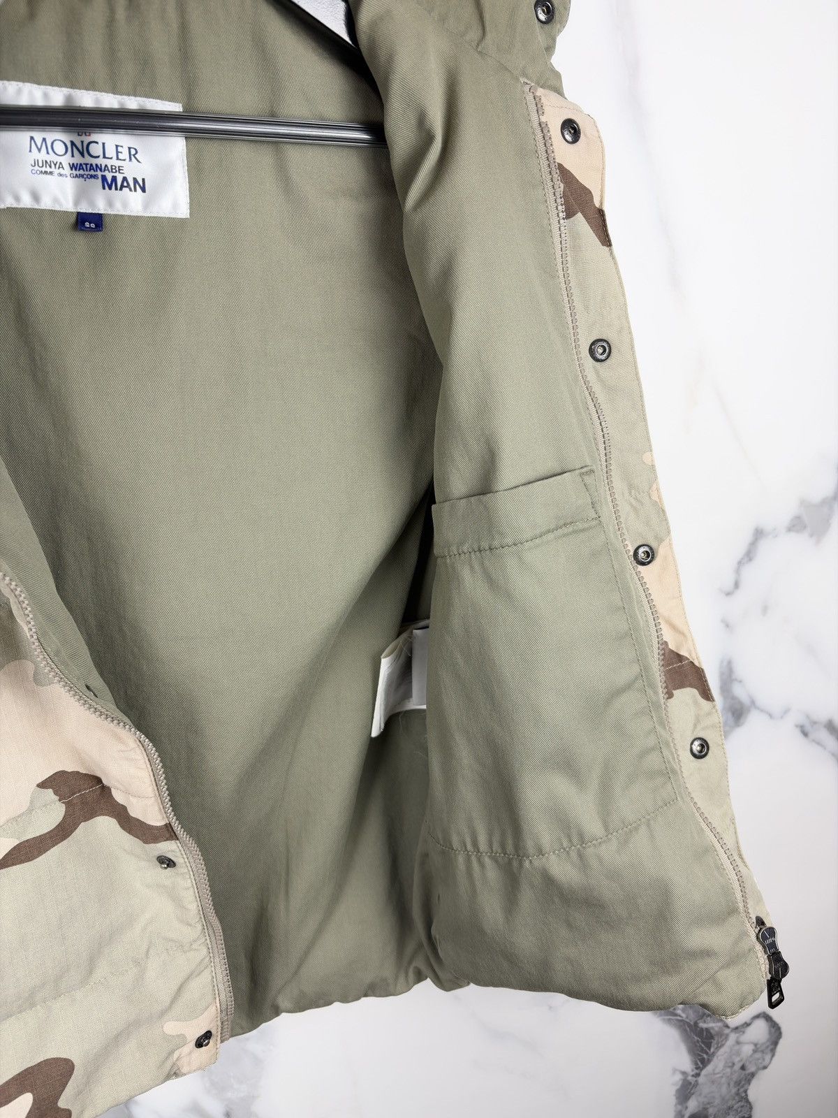 Junya Watanabe × Moncler AW06 Junya Watanabe Moncler Patch Camo Down Puffer Vest Size US S / EU 44-46 / 1 - 9 Thumbnail