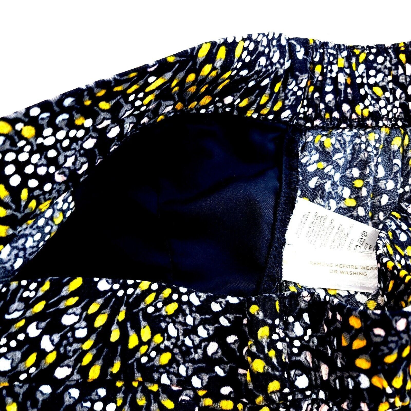 Ann Taylor Ann Taylor Loft Blue Yellow Floral Small Hot Pants High Rise Size 30" / US 8 / IT 44 - 5 Thumbnail