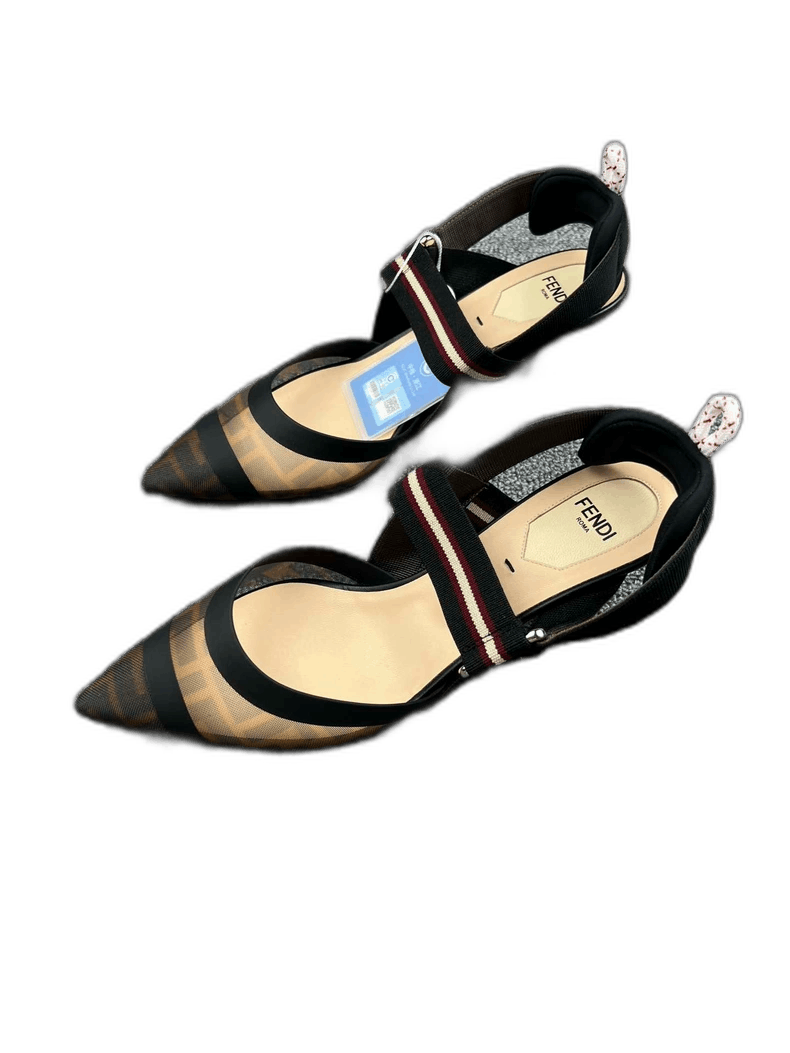 Fendi fendi monogram high heel shoes size 37.5-2508 Size US 7 / IT 37 - 1 Thumbnail
