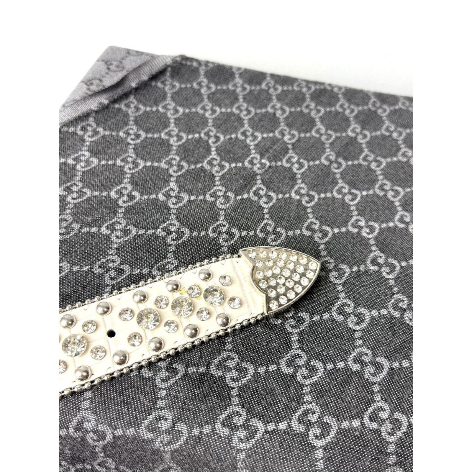 Japanese Brand Vintage Rhinestones Metal Belt BB Simon Style Size ONE SIZE - 5 Thumbnail