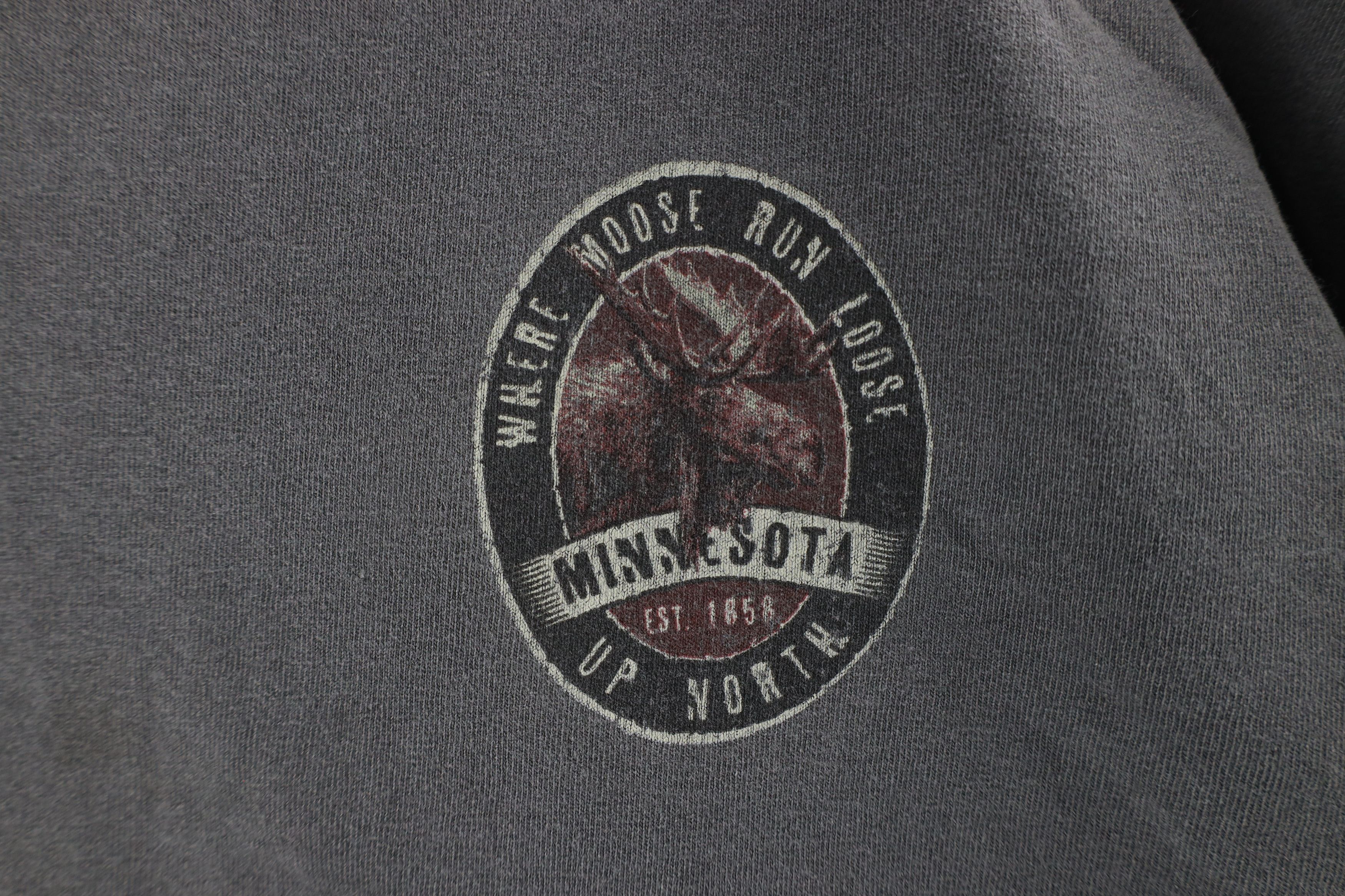 Vintage Vintage Streetwear Pigment Dye Minnesota Moose T-Shirt Size US XL / EU 56 / 4 - 4 Thumbnail