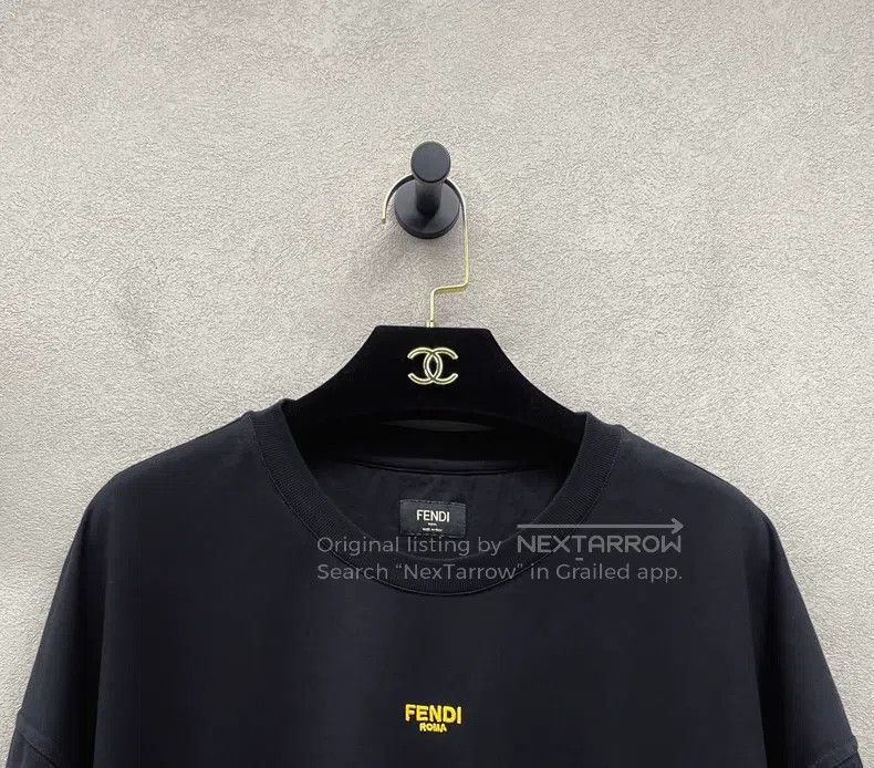 Fendi Fendi Black Short Sleeve T-Shirt Size US M / EU 48-50 / 2 - 5 Thumbnail