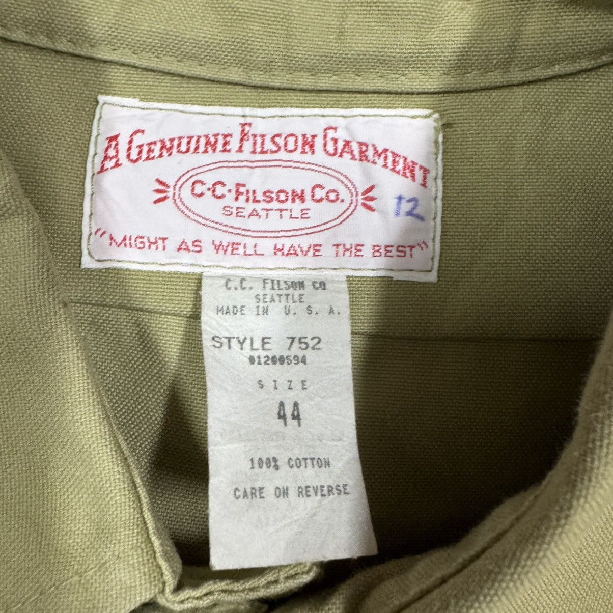 Filson Vtg🔥C.c Filson Co.Seattle Utility Canvas Hunting Shirt Size US XL / EU 56 / 4 - 11 Thumbnail