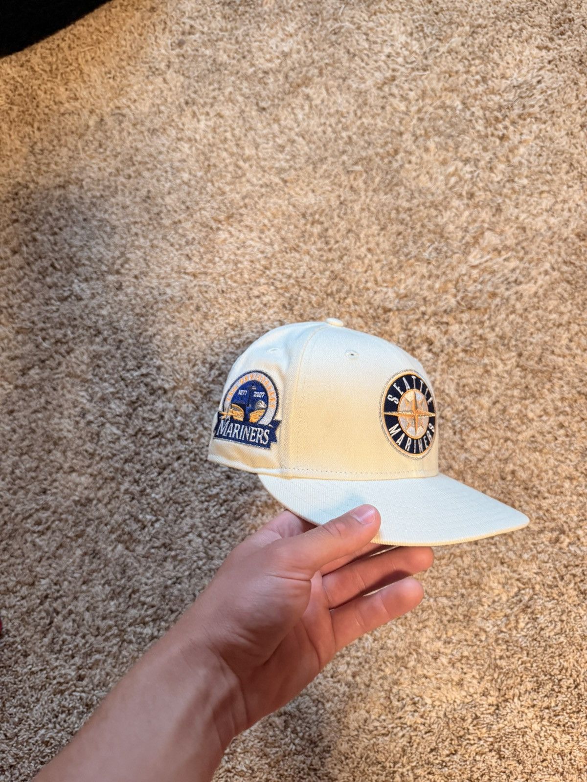 New Era Seattle Mariners Fitted Hat Size ONE SIZE - 1 Thumbnail
