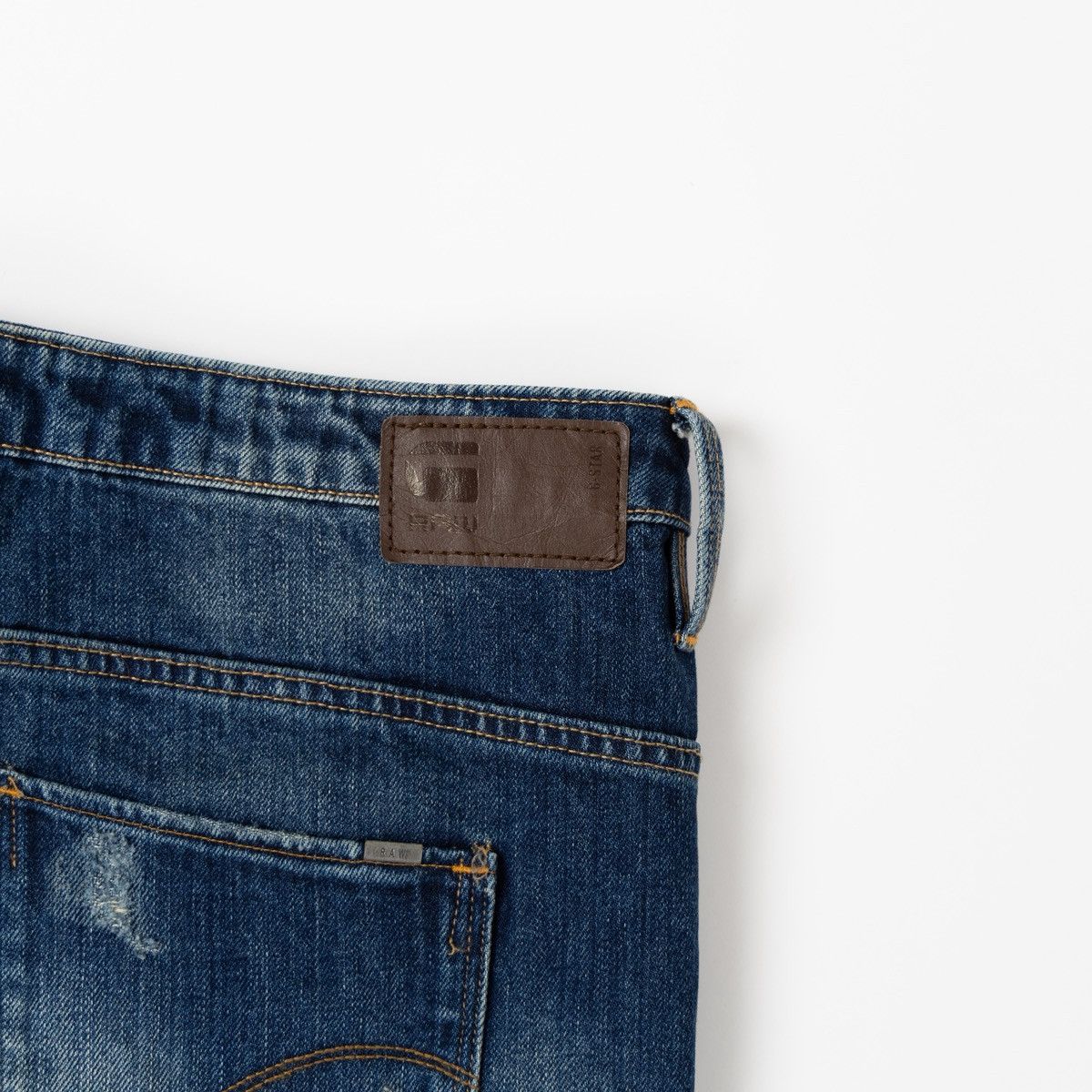 G-Star G-Star Raw Arc Boyfriend Womens Denim Shorts Blue Distressed Size 30" / US 8 / IT 44 - 5 Thumbnail