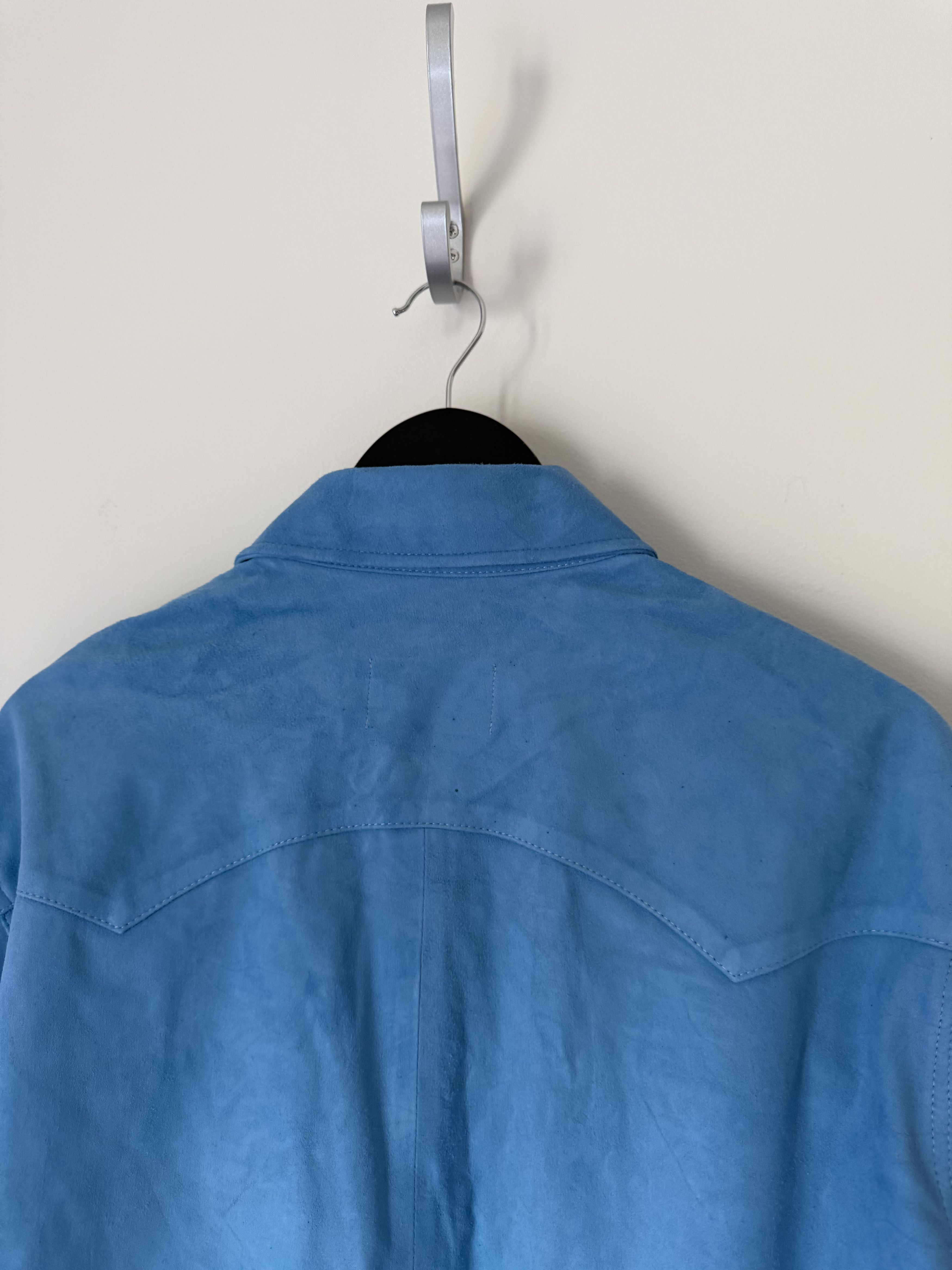 DENIM TEARS Denim Tears Suede Shirt in Blue Size US L / EU 52-54 / 3 - 7 Thumbnail
