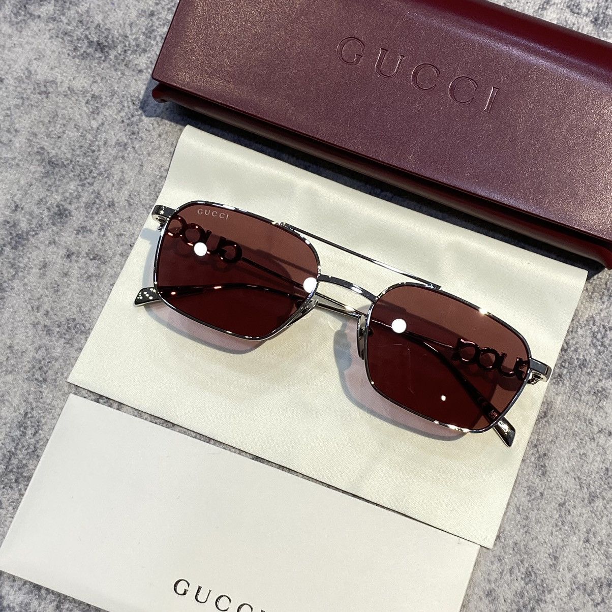 Gucci GUCCI GG1804S 004 SILVER RED Size ONE SIZE - 3 Thumbnail