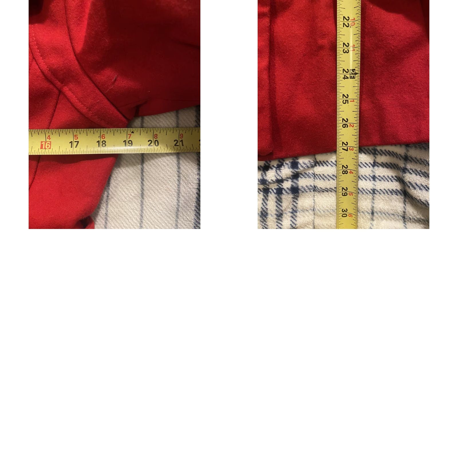 Guess VINTAGE GUESS Wool Blend Women’s Jacket Pea Coat Red Belted Collared Size M Size M / US 6-8 / IT 42-44 - 8 Thumbnail