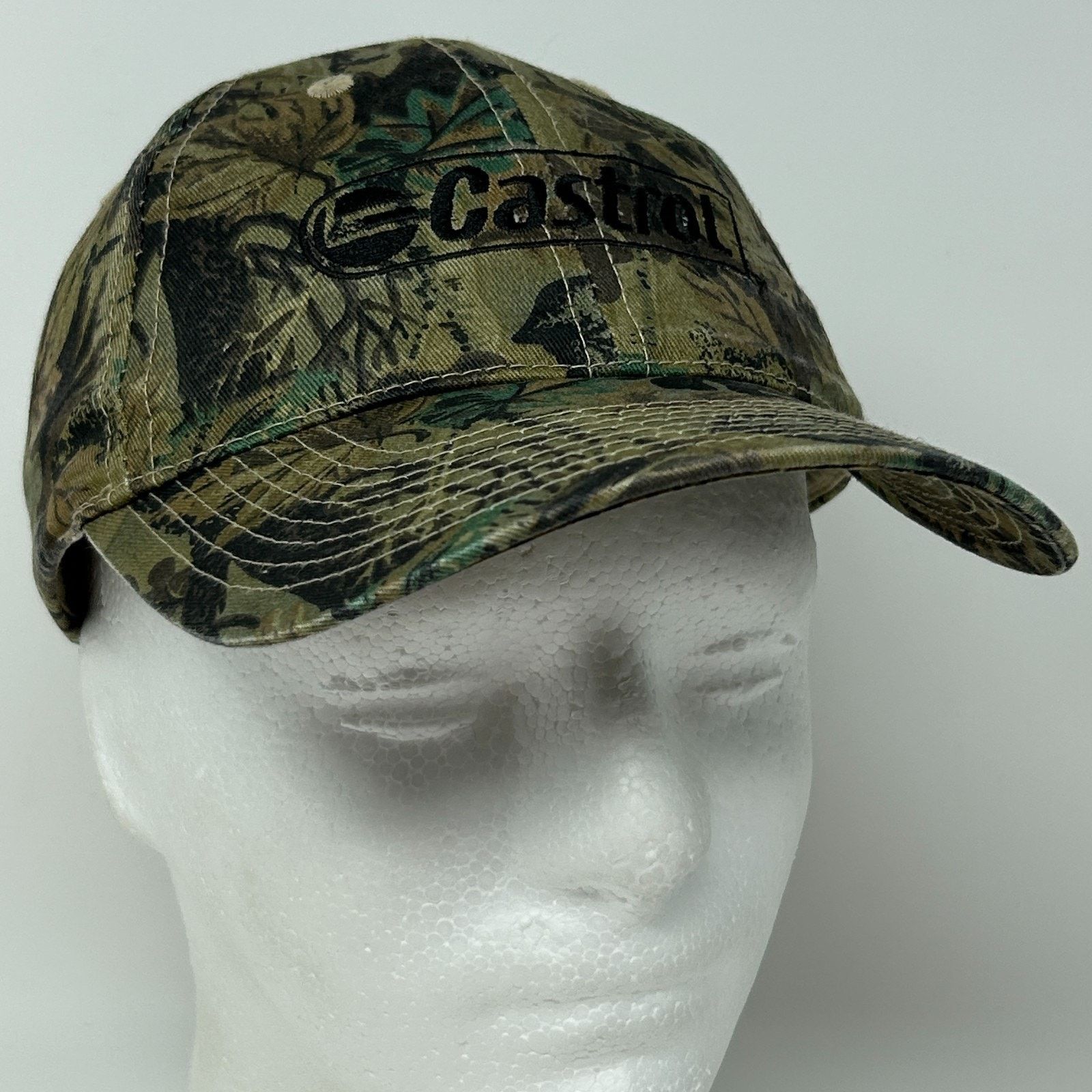 HELM Castrol Oil Camo Hat Baseball Cap Hunting Mechanic Size ONE SIZE - 10 Thumbnail
