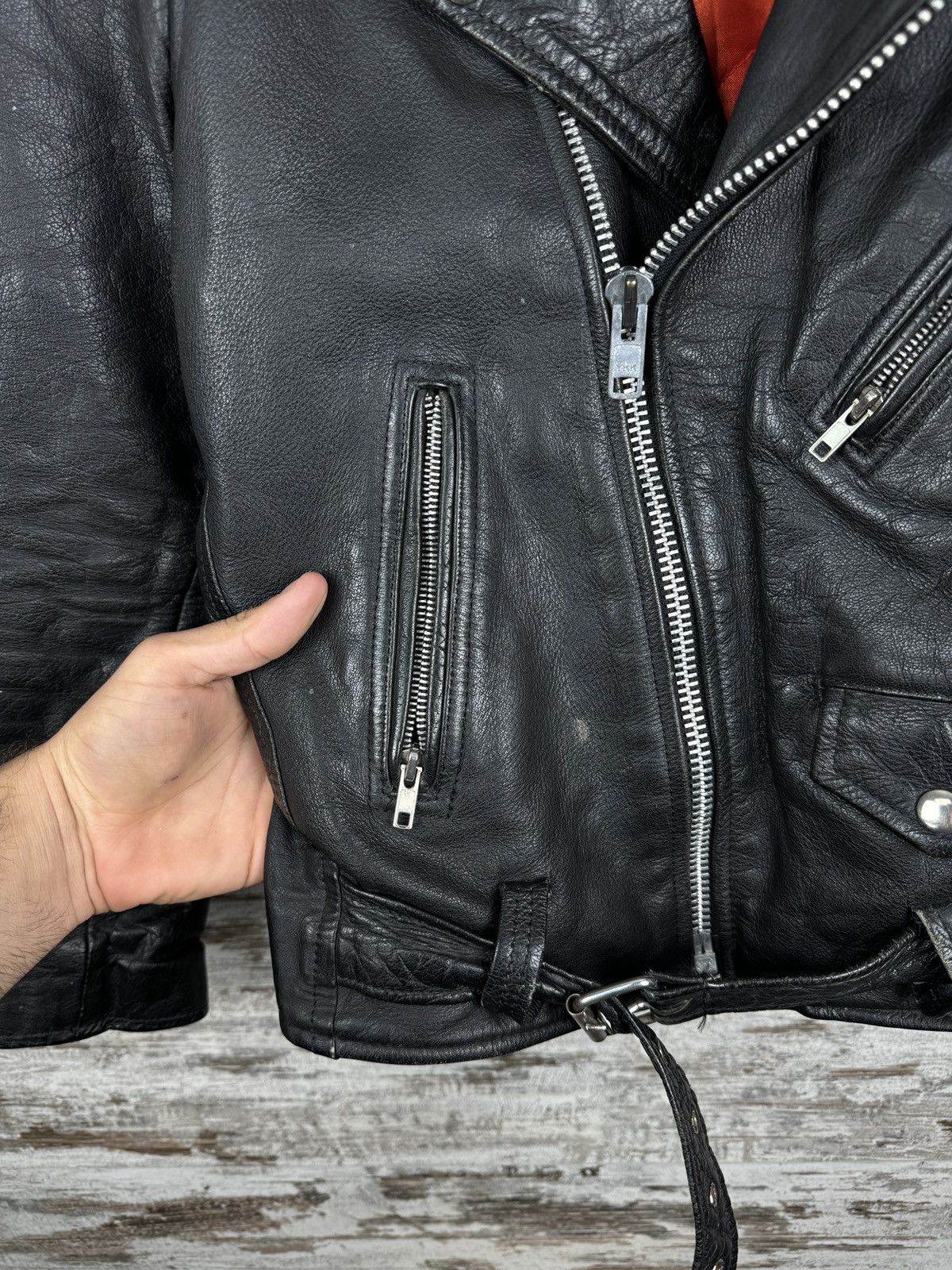 Harley Davidson Womens Harley Davidson Style Leather Jacket Racing rare Size XS / US 0-2 / IT 36-38 - 13 Thumbnail