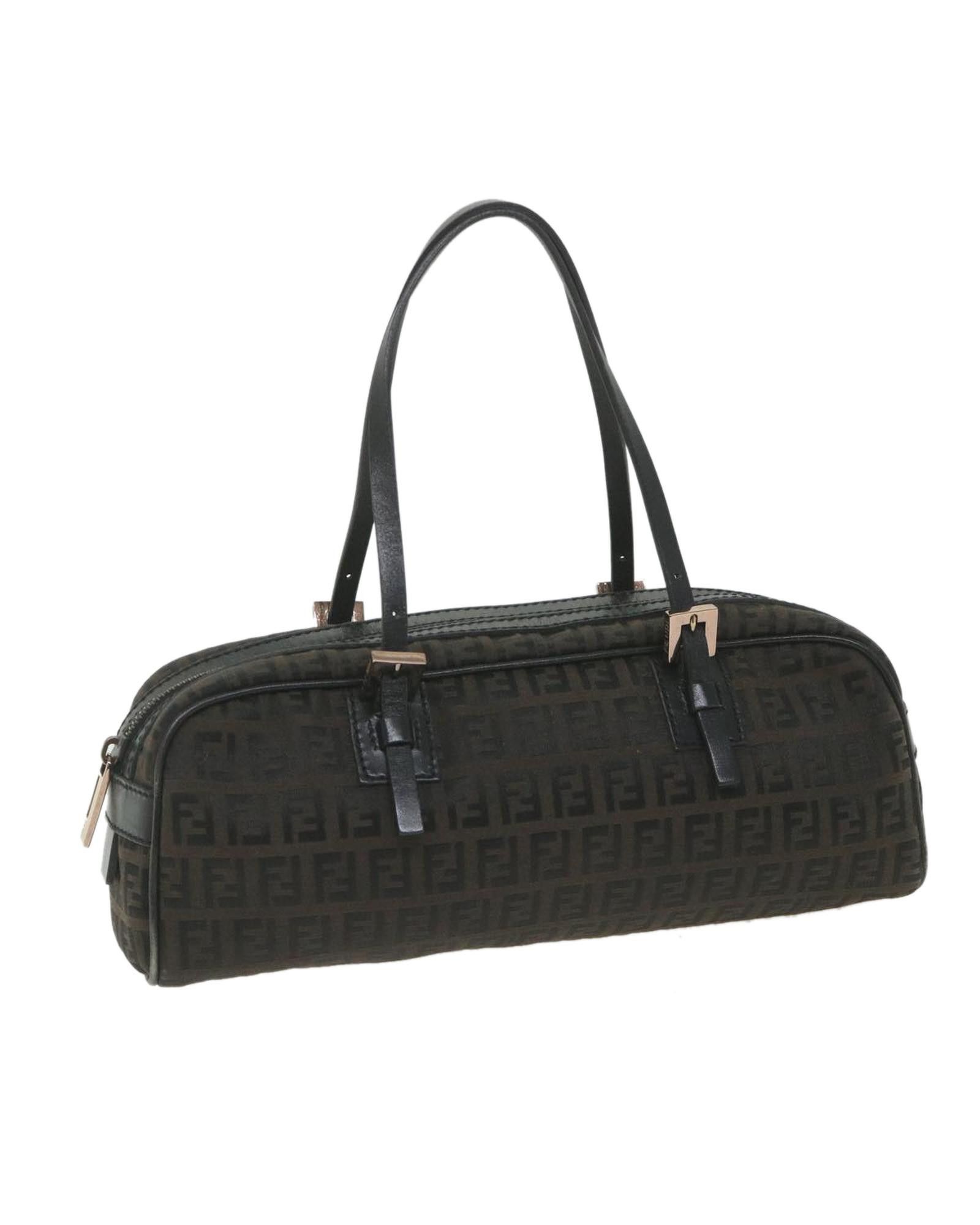 image of Black Canvas Practical Fendi Bag, Women's
