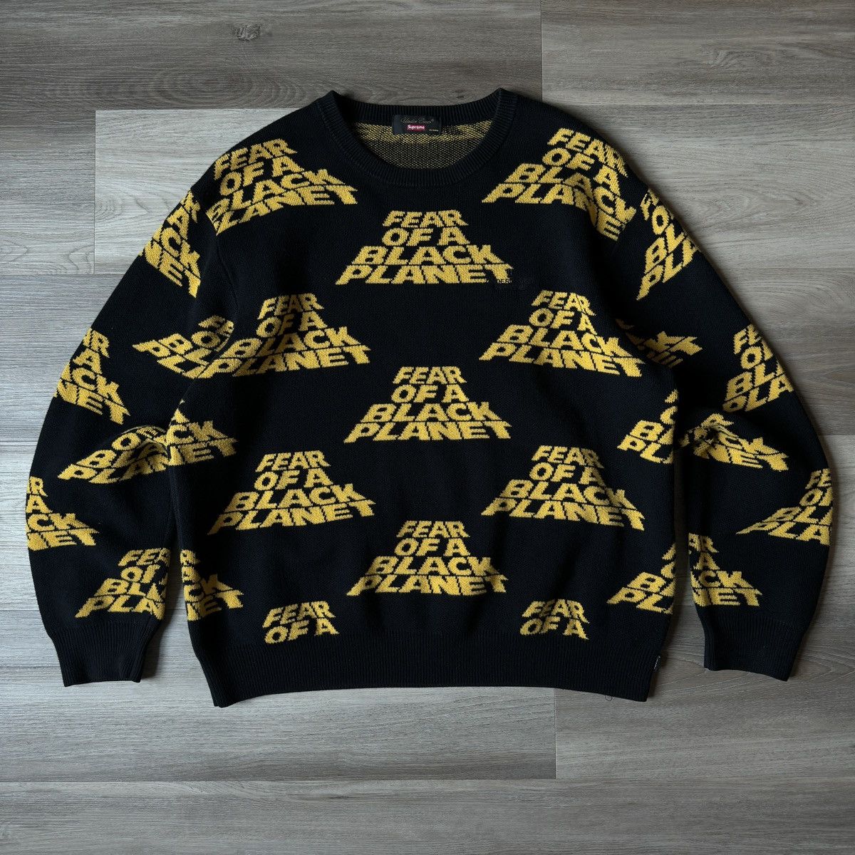 image of Supreme Public Enemy Uc Sweater Fear Of A Black Planet, Men's (Size Medium)