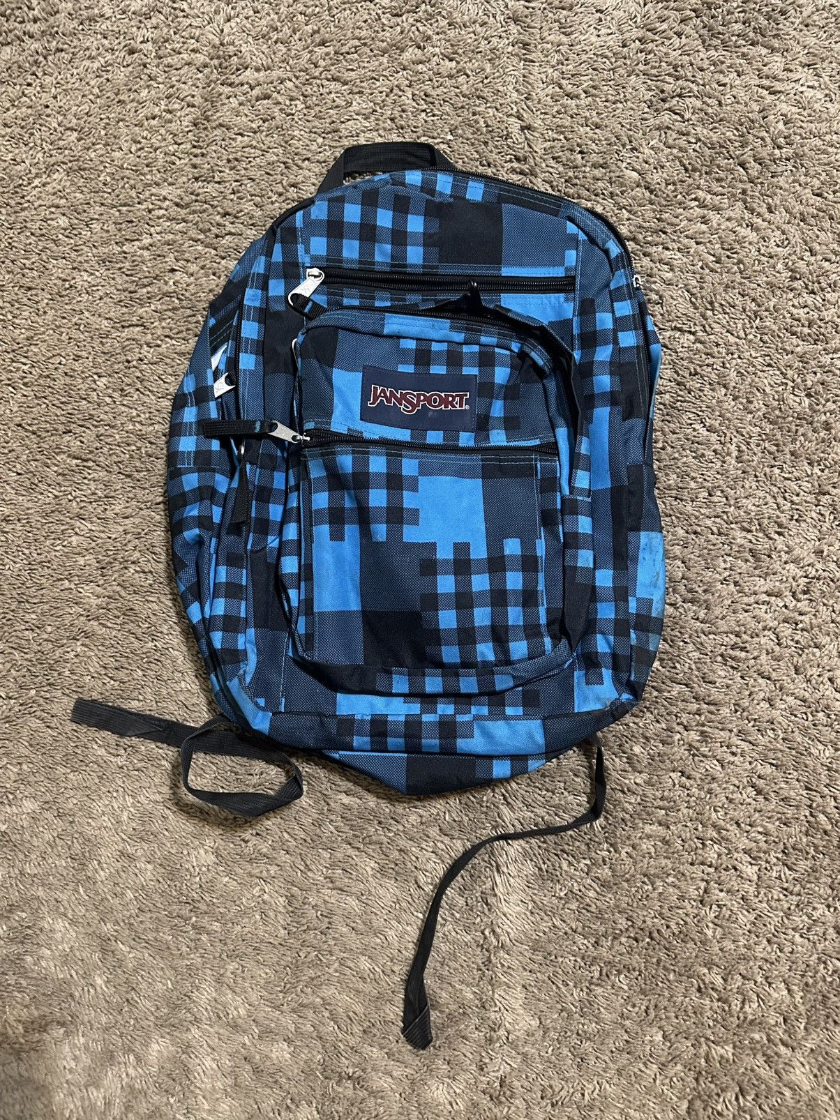 Jansport Vintage JanSport “teal checker board” backpack 00s Size ONE SIZE - 1 Thumbnail