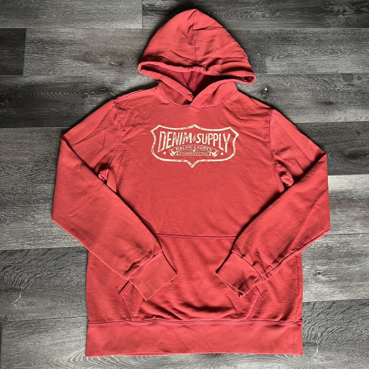 Denim & Supply Ralph Lauren Vintage Polo Ralph Lauren Denim & Supply Emblem Logo Hoodie Size US L / EU 52-54 / 3 - 2 Thumbnail